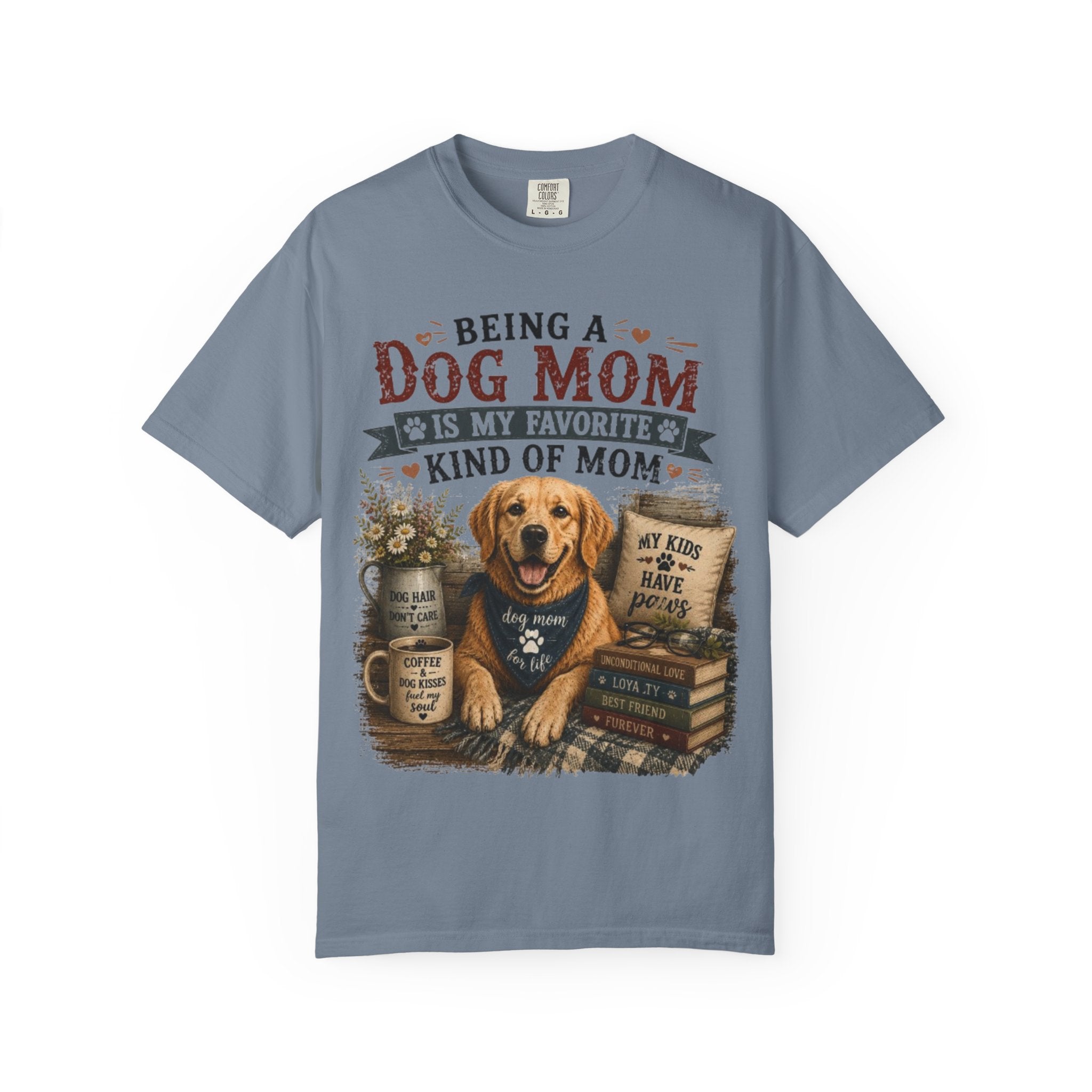 Being A Dog Mom Is My Favorite Kind Of Mom Retro T-Shirt