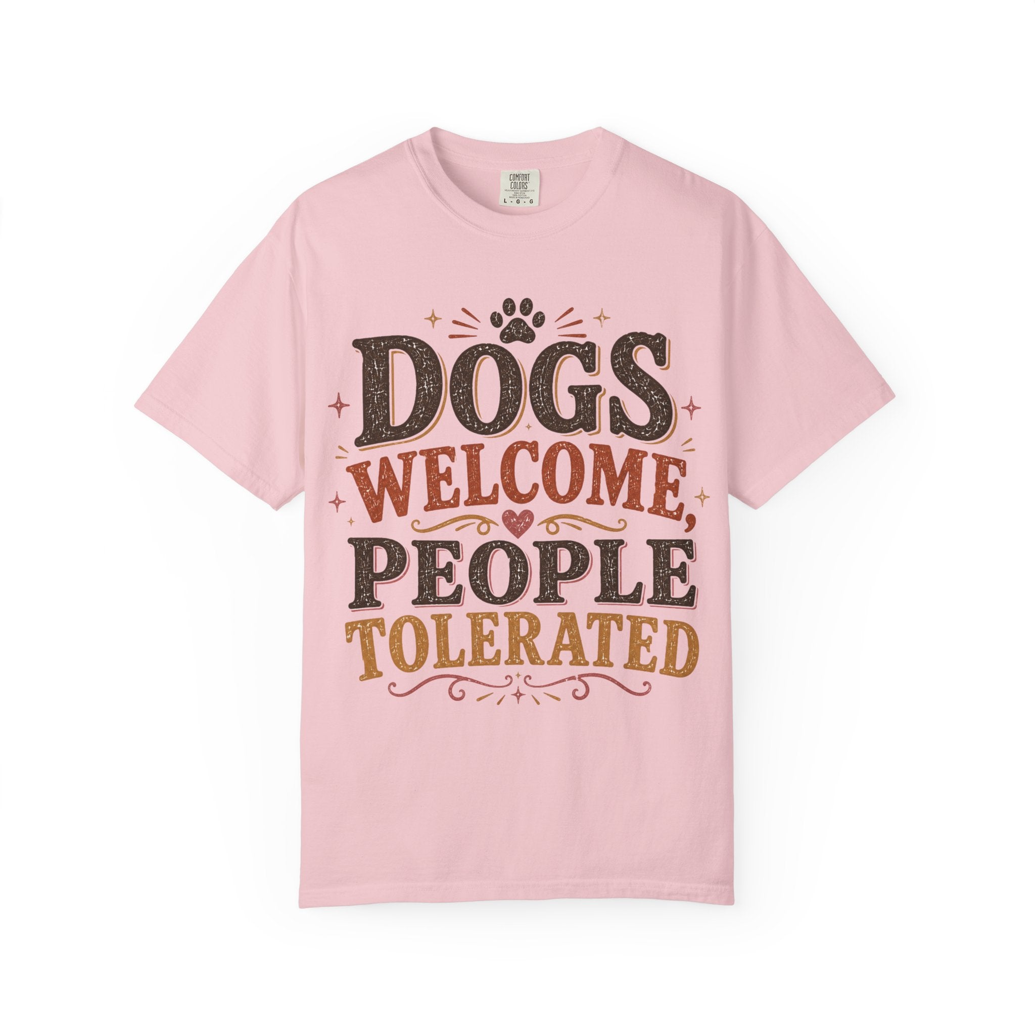 Dogs Welcome, People Tolerated Retro T-Shirt