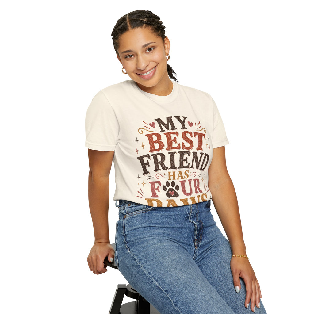 My Best Friend Has Four Paws Retro T-Shirt