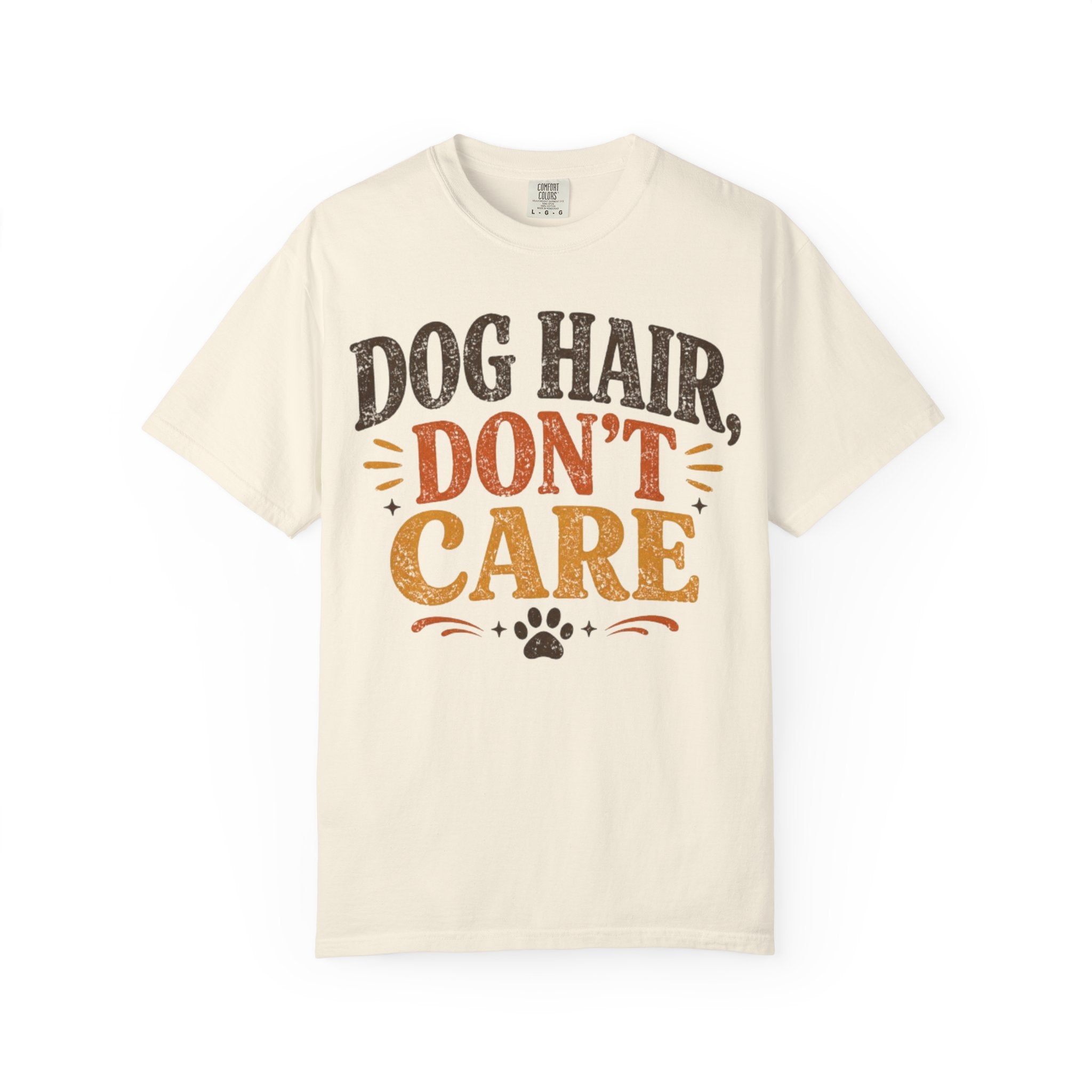 Dog Hair, Don’t Care Retro T-Shirt
