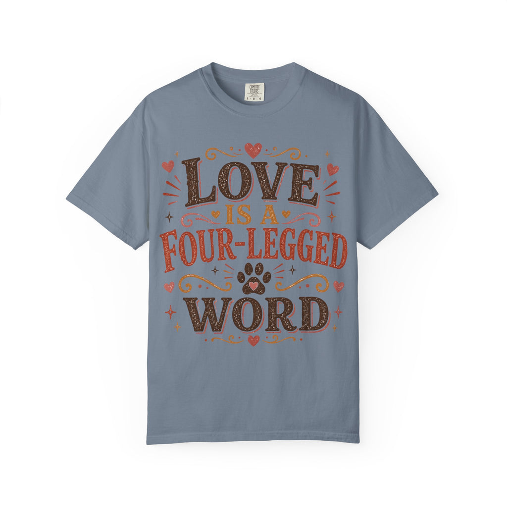 Love Is A Four-Legged Word Retro T-Shirt
