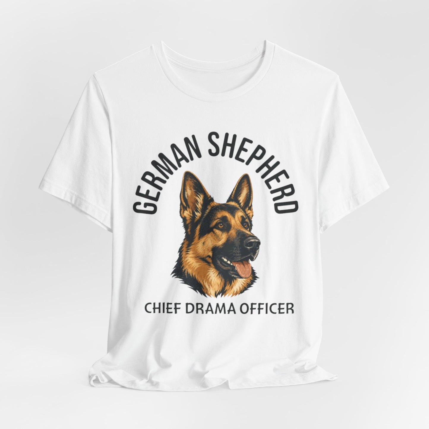 German Shepherd Club Chief Drama Officer Graphic Tee