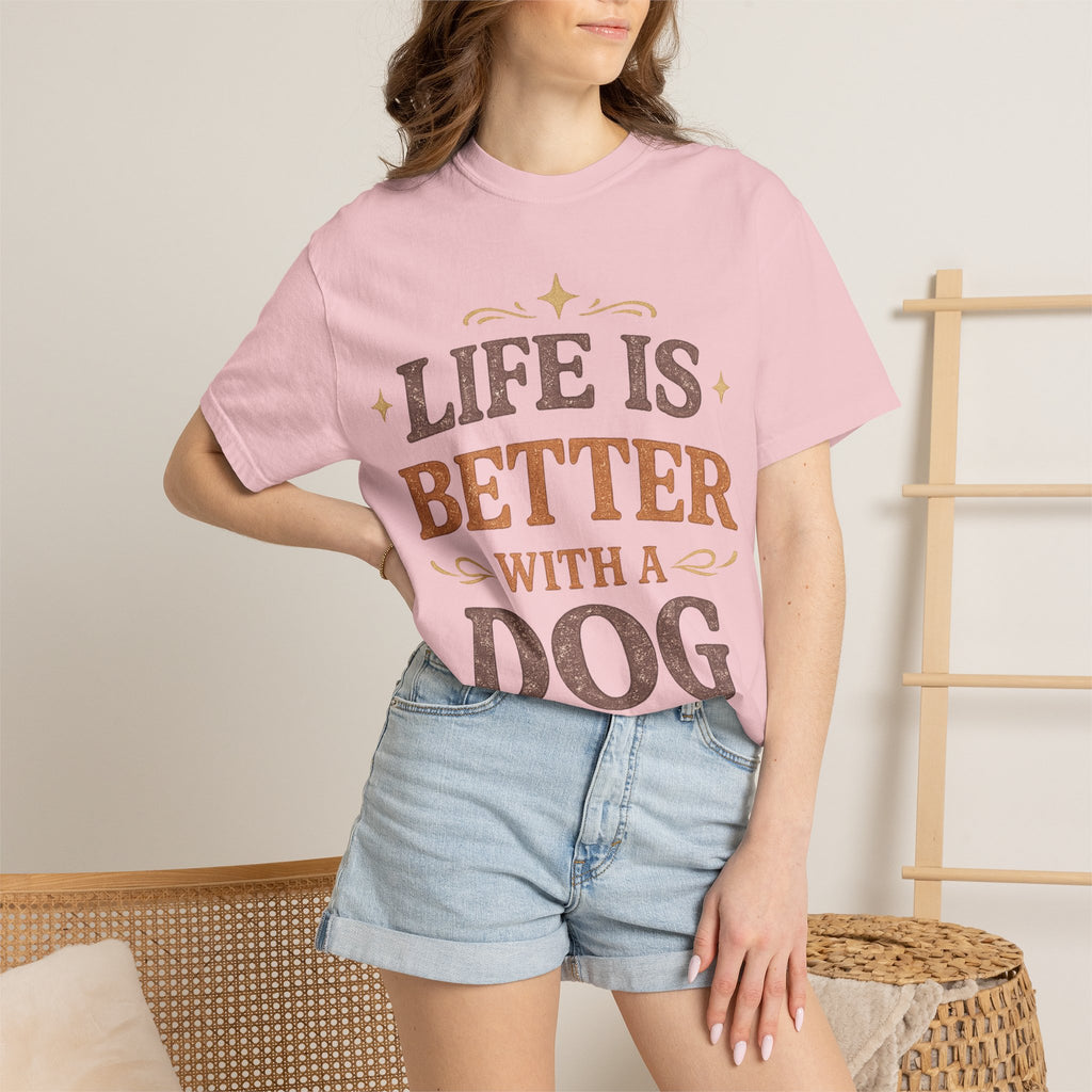 Life Is Better With a Dog Retro T-Shirt