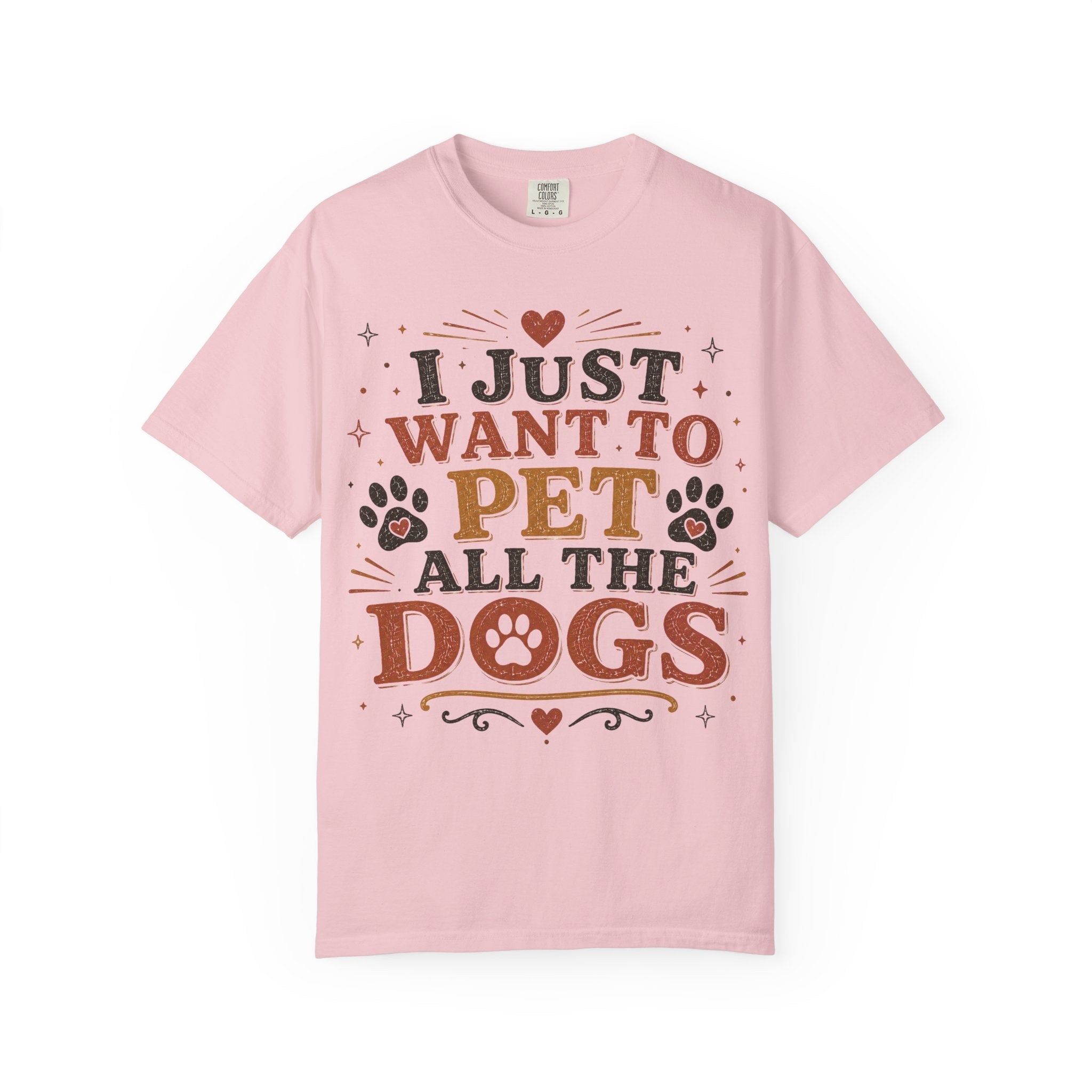 I Just Want To Pet All The Dogs Retro T-Shirt