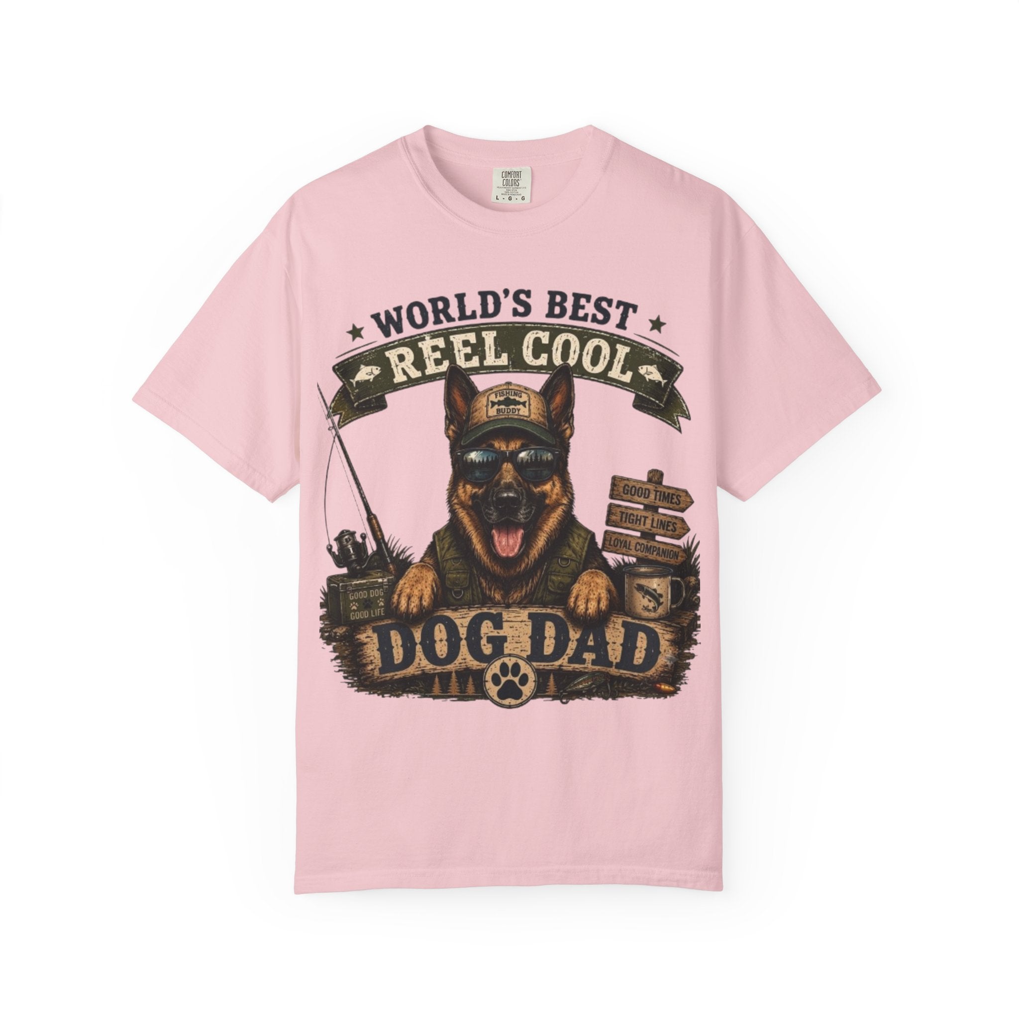 World's Best Reel Cool Dog Dad Comfort Colors® T-Shirt