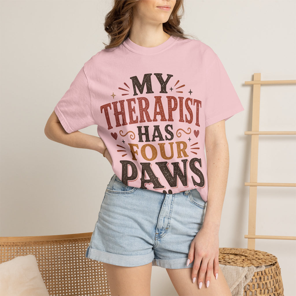 My Therapist Has Four Paws Retro T-Shirt