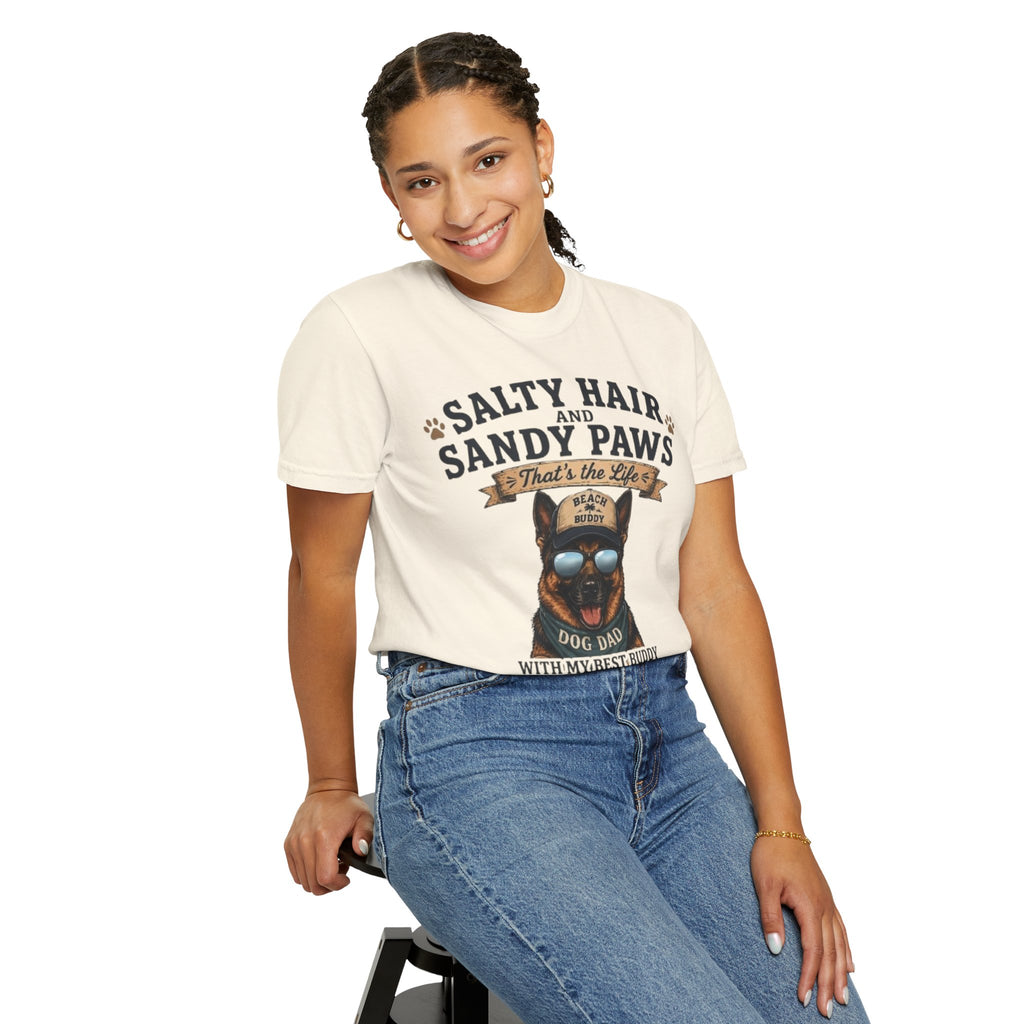 Salty Hair & Sandy Paws Dog Dad Comfort Colors® T-Shirt