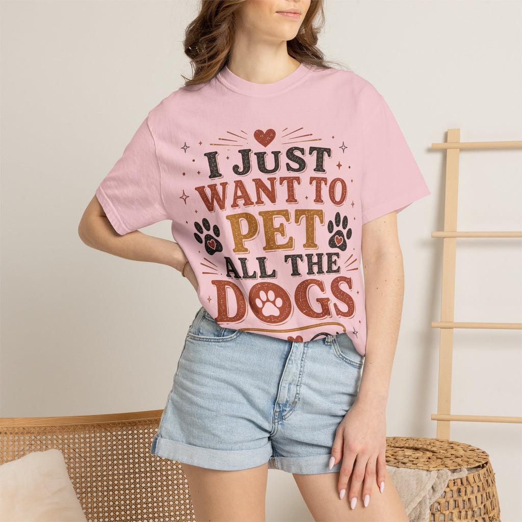 I Just Want To Pet All The Dogs Retro T-Shirt
