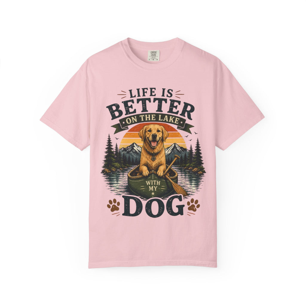 Life Is Better On The Lake With My Dog Retro T-Shirt