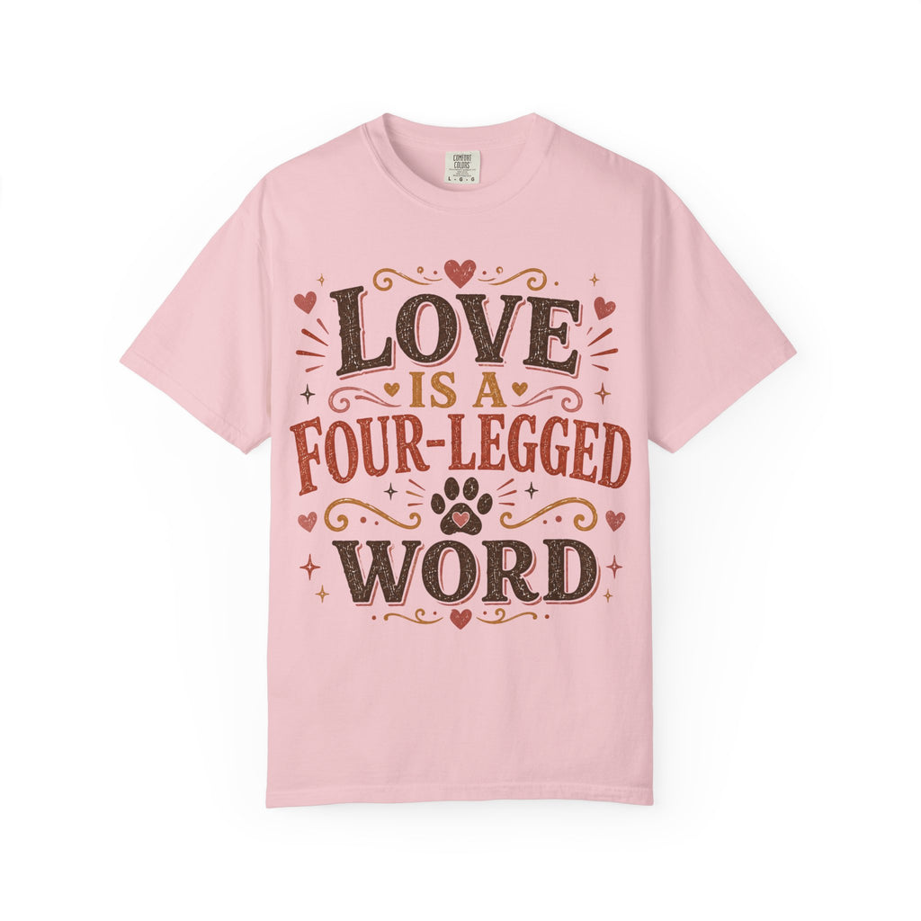 Love Is A Four-Legged Word Retro T-Shirt