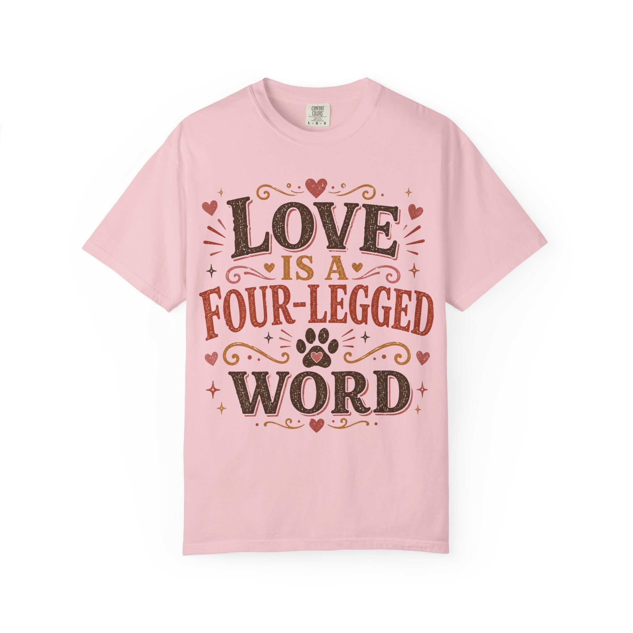 Love Is A Four-Legged Word Retro T-Shirt