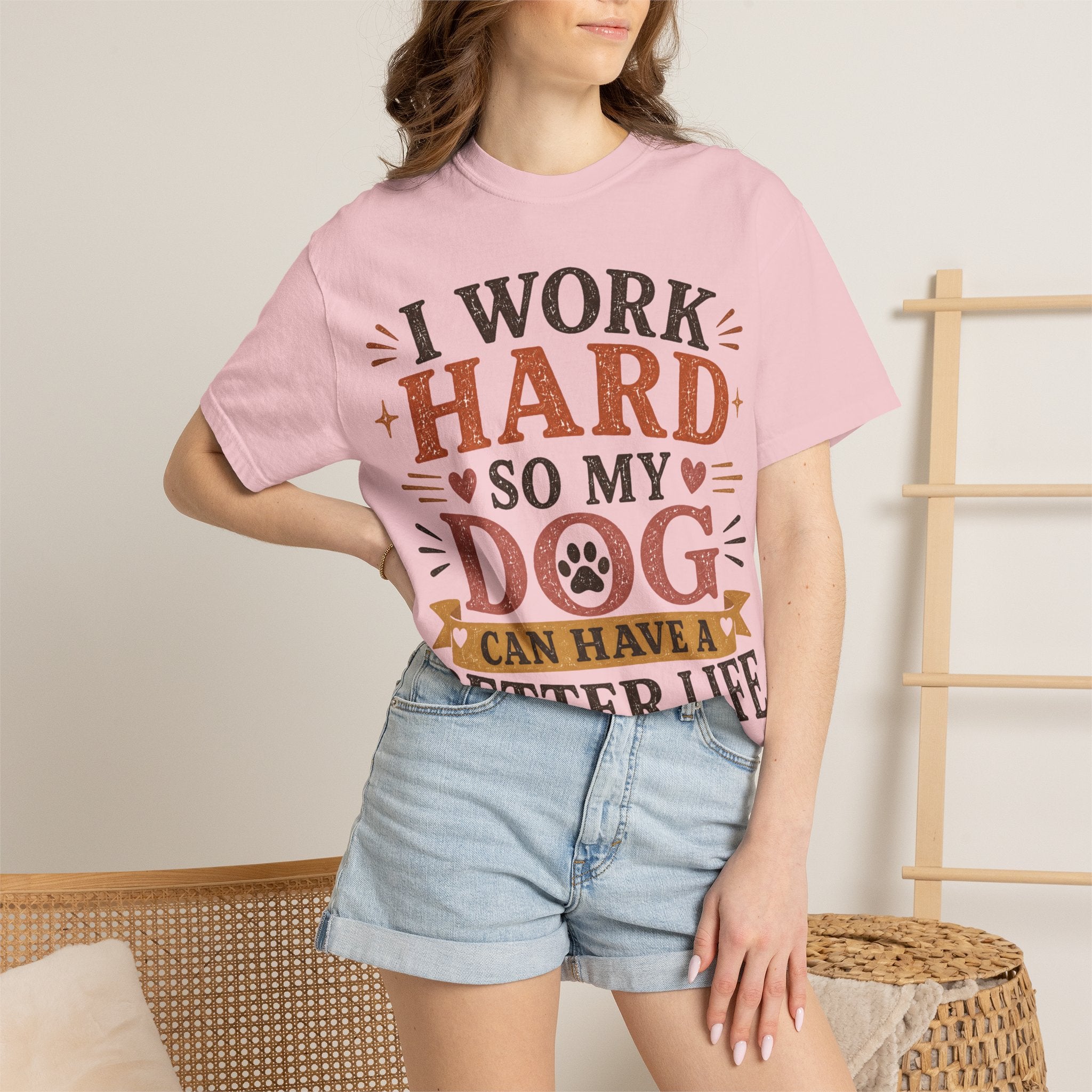 I Work Hard So My Dog Can Have A Better Life Retro T-Shirt