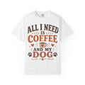 All I Need Is Coffee and My Dog Retro T-Shirt