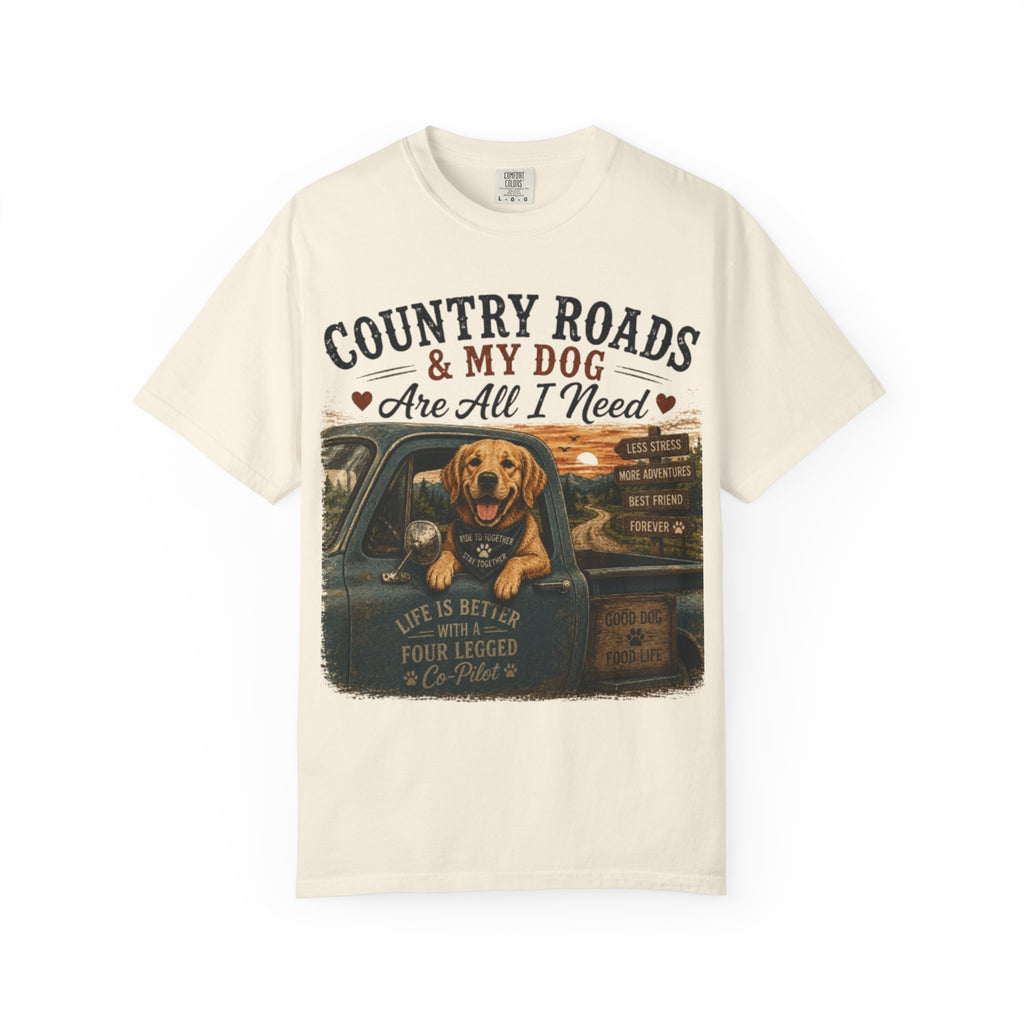 Country Roads & My Dog Retro T-Shirt