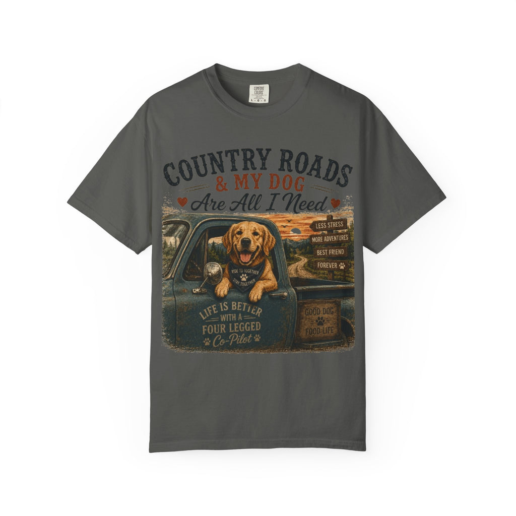 Country Roads & My Dog Retro T-Shirt