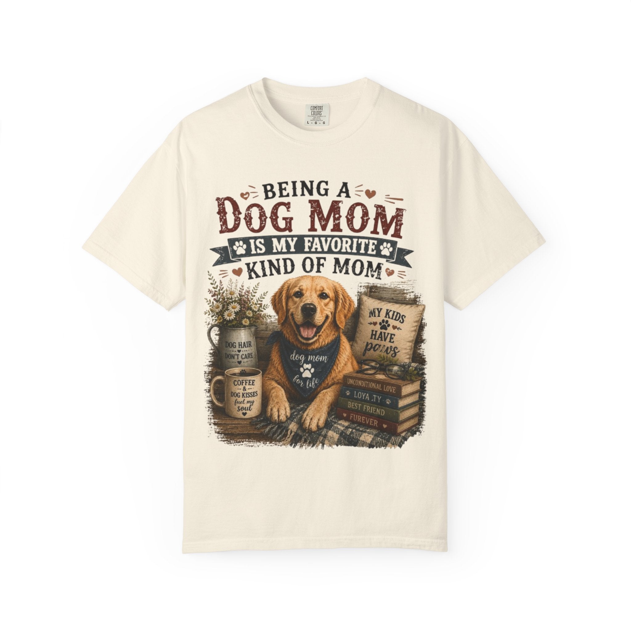 Being A Dog Mom Is My Favorite Kind Of Mom Retro T-Shirt