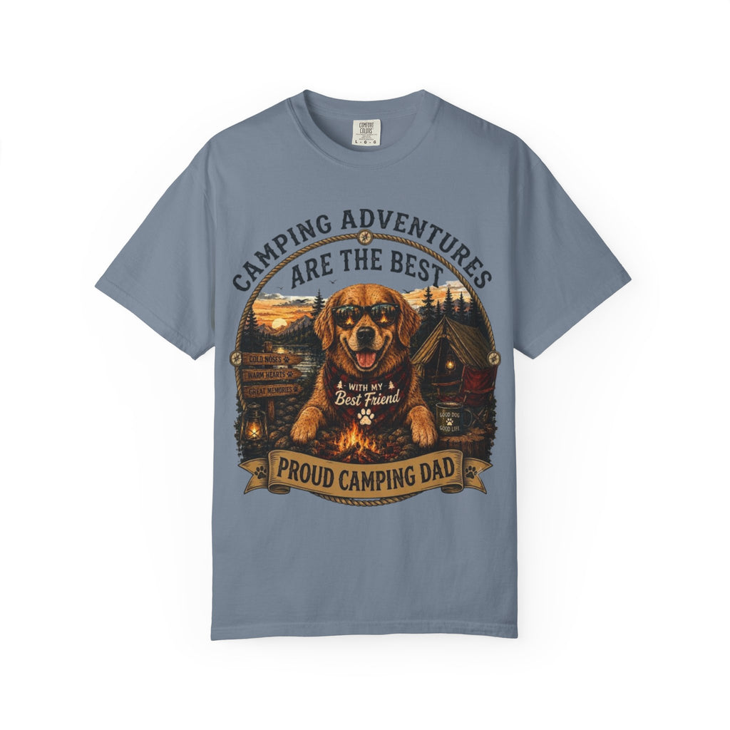 Proud Camping Dog Dad Comfort Colors® T-Shirt