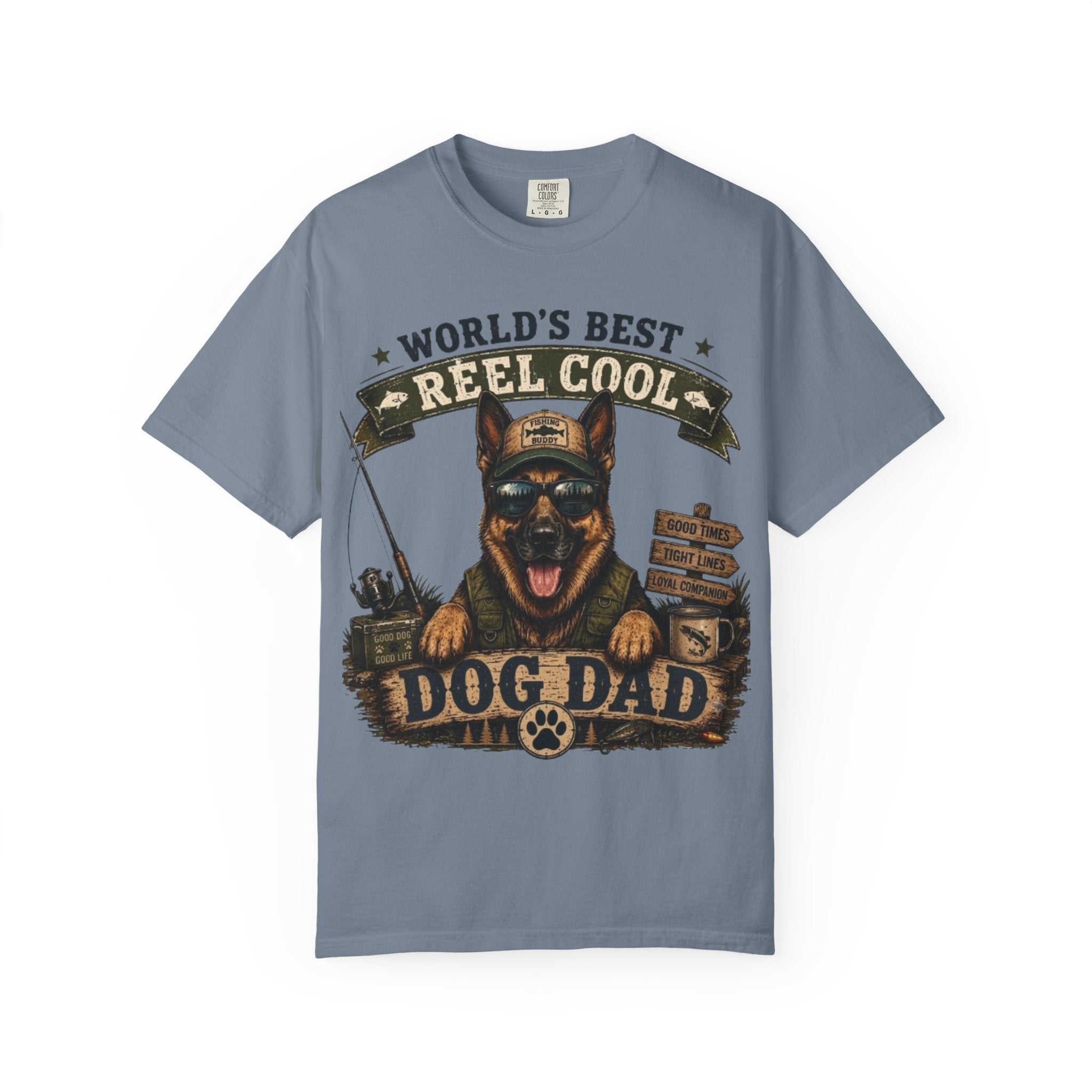 World's Best Reel Cool Dog Dad Comfort Colors® T-Shirt