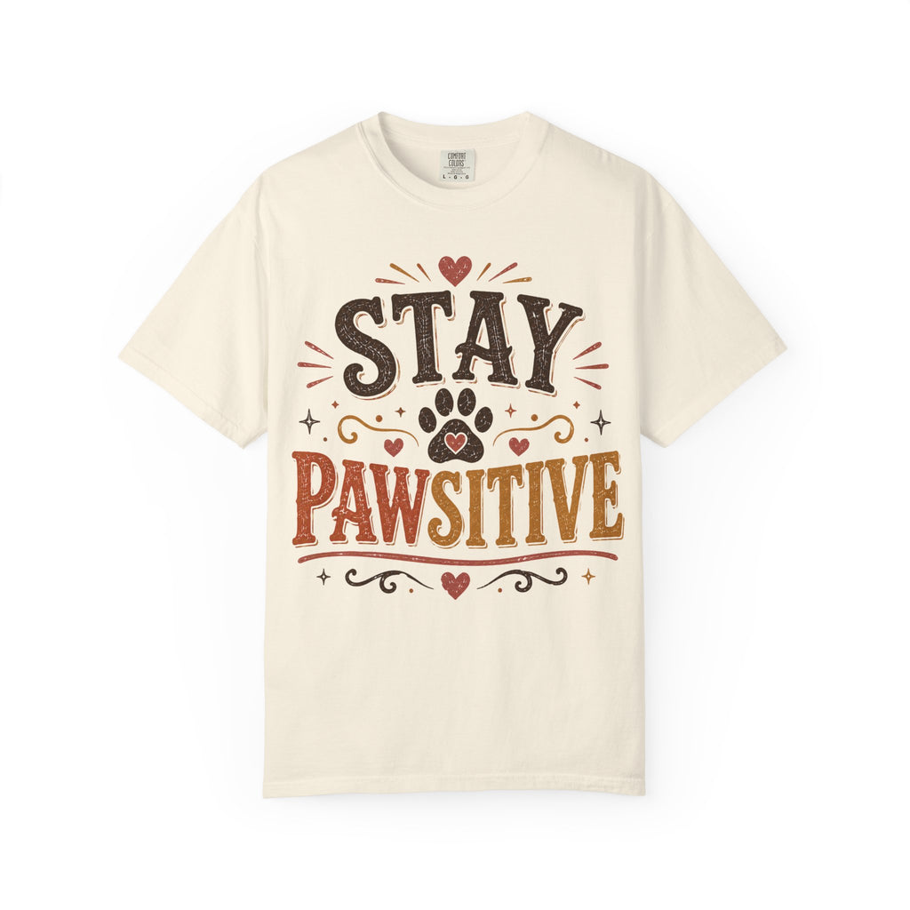 Stay Pawsitive Retro T-Shirt