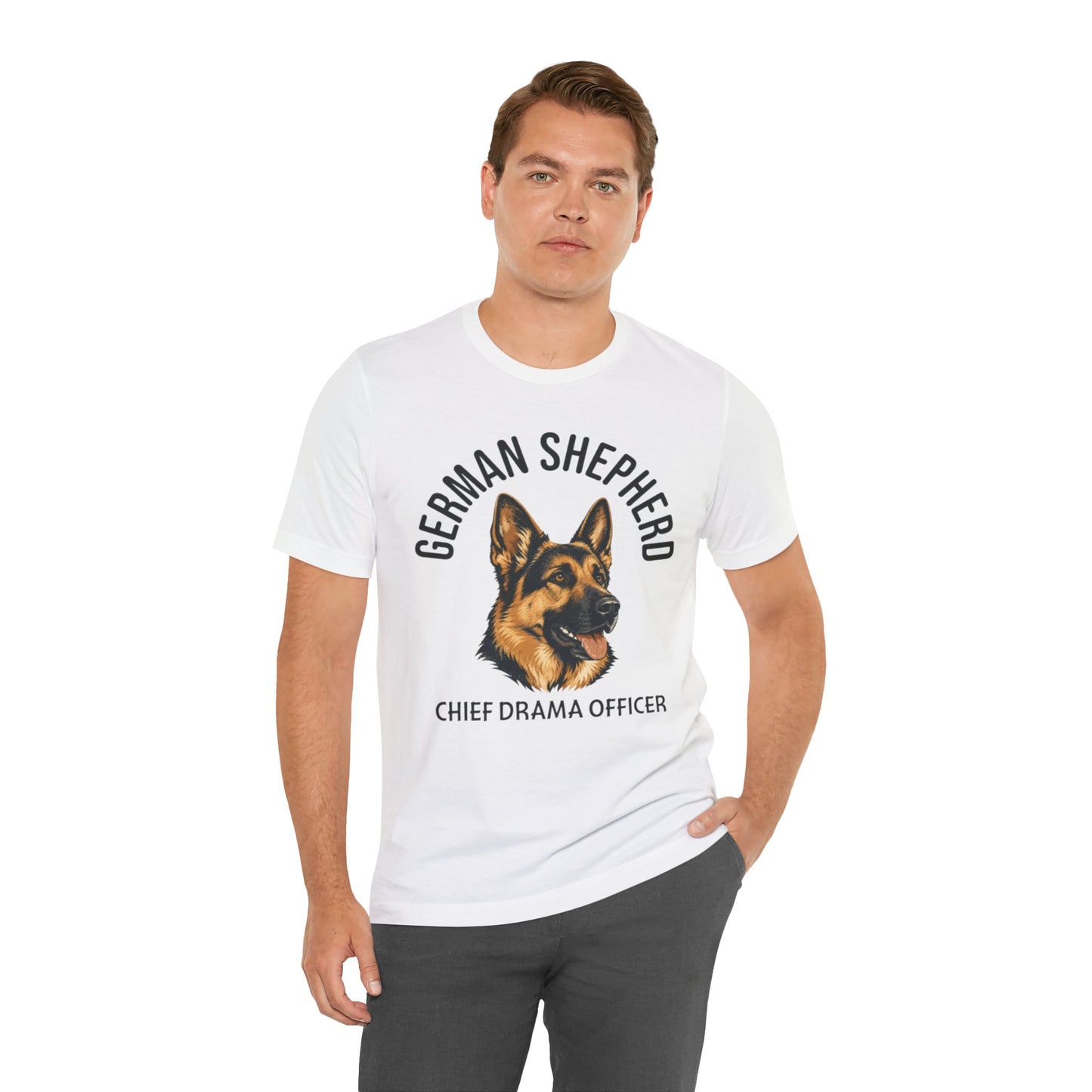 German Shepherd Club Chief Drama Officer Graphic Tee