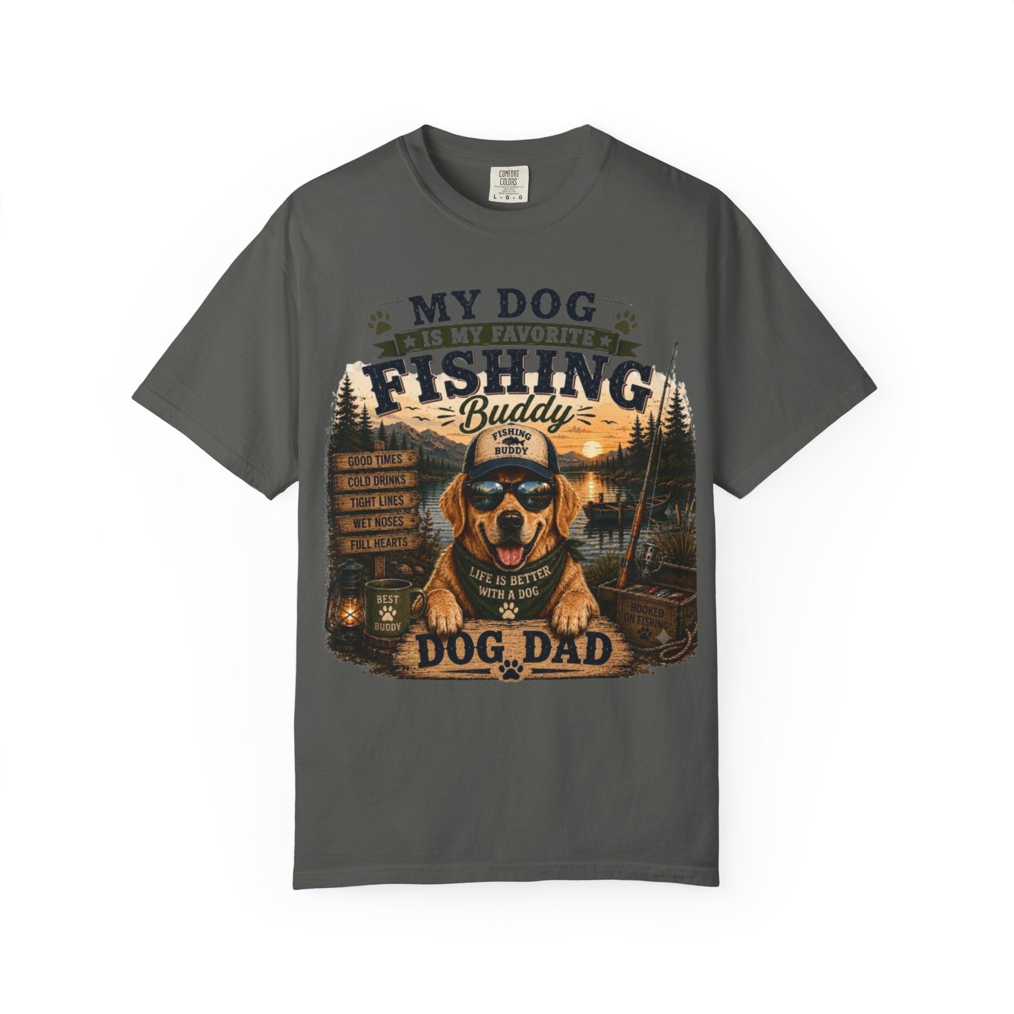 My Dog Is My Favorite Fishing Buddy Comfort Colors® T-Shirt