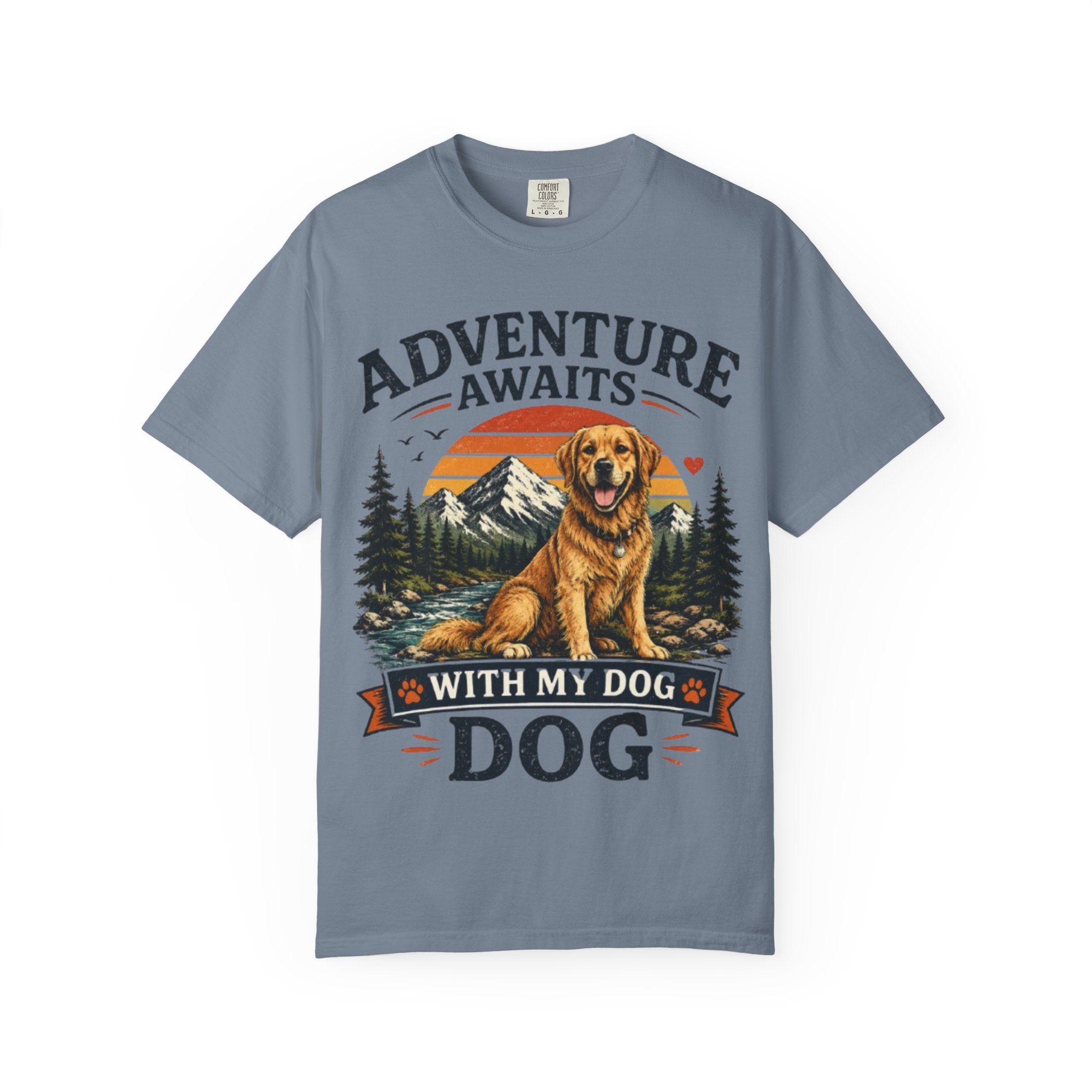 Adventure Awaits With My Dog Retro T-Shirt