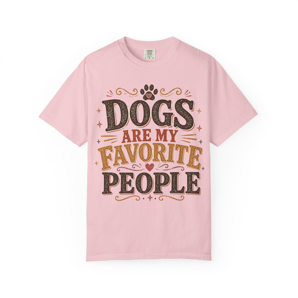 Dogs Are My Favorite People Retro T-Shirt