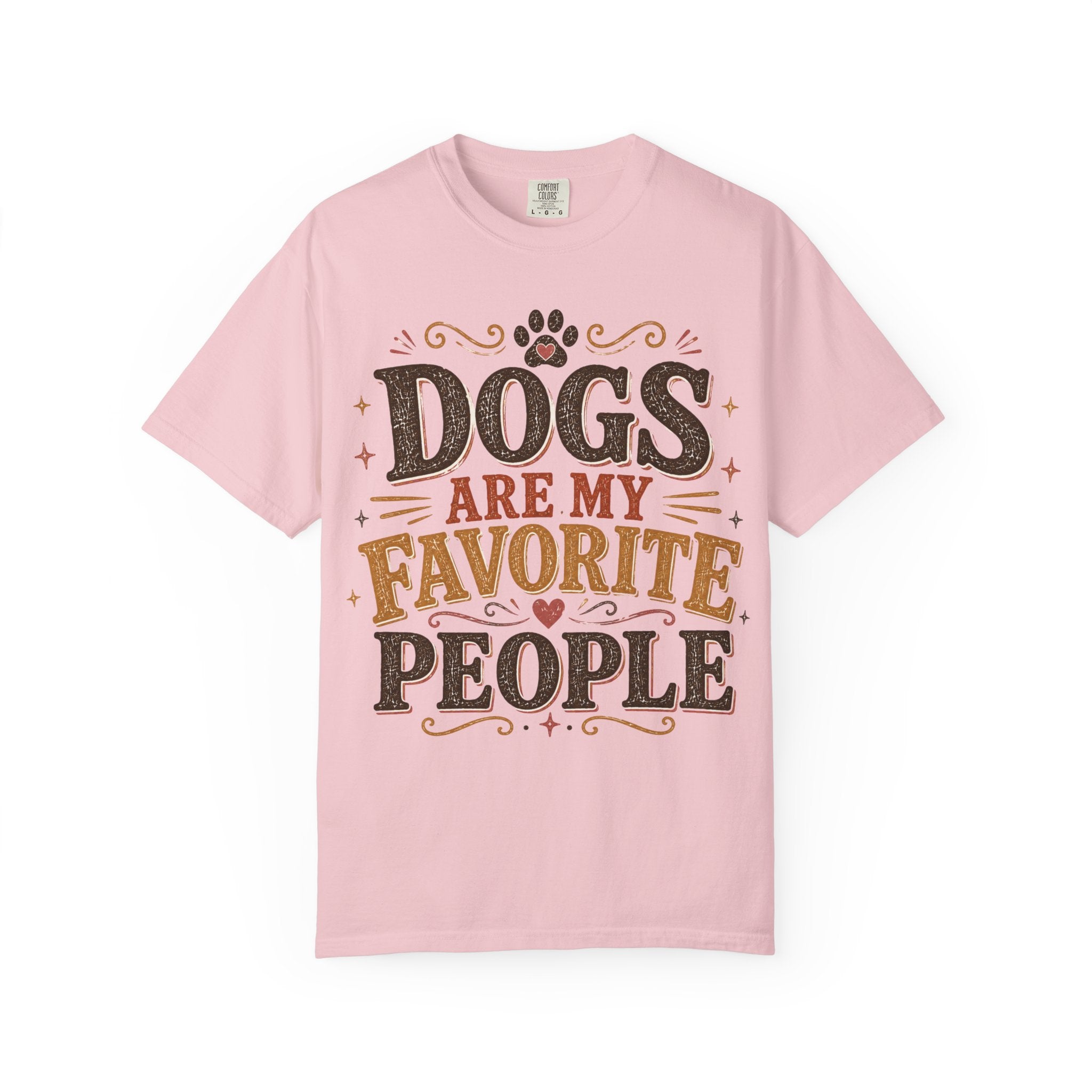 Dogs Are My Favorite People Retro T-Shirt