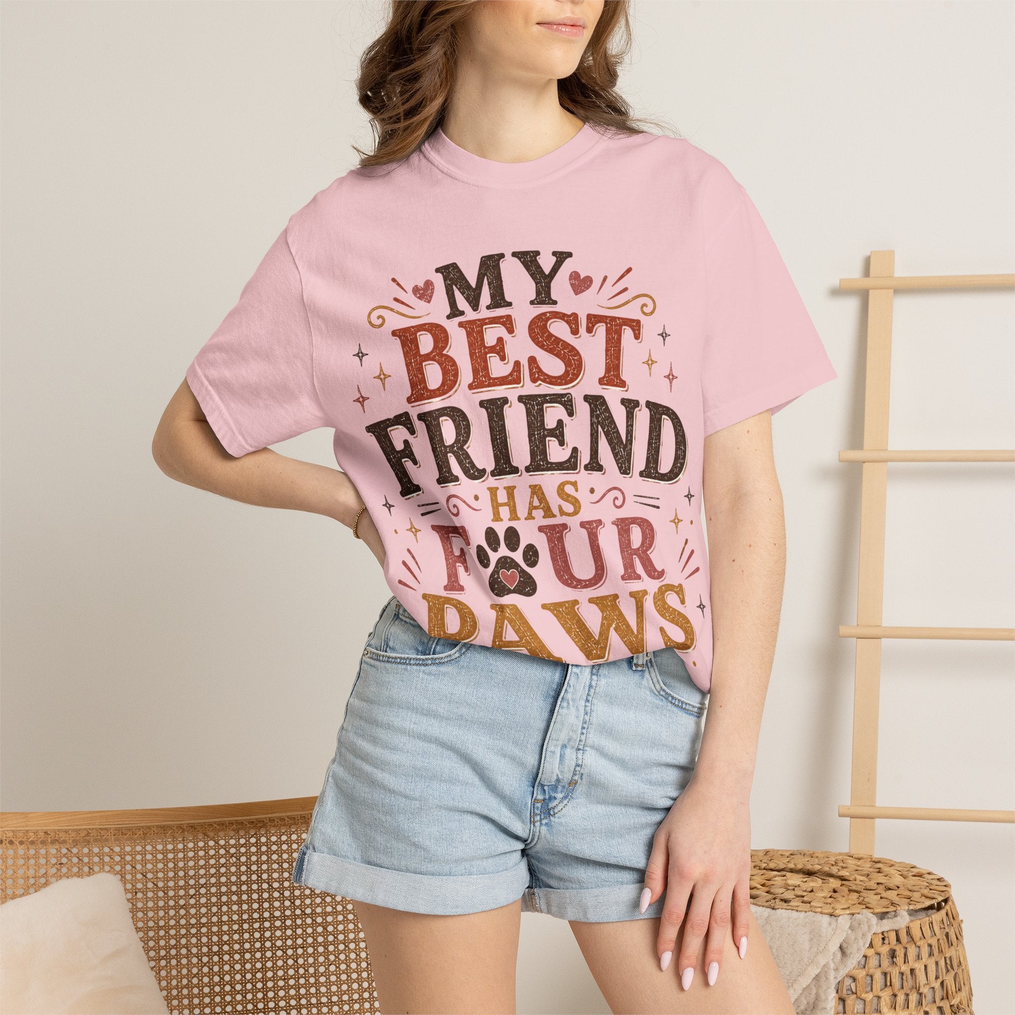 My Best Friend Has Four Paws Retro T-Shirt