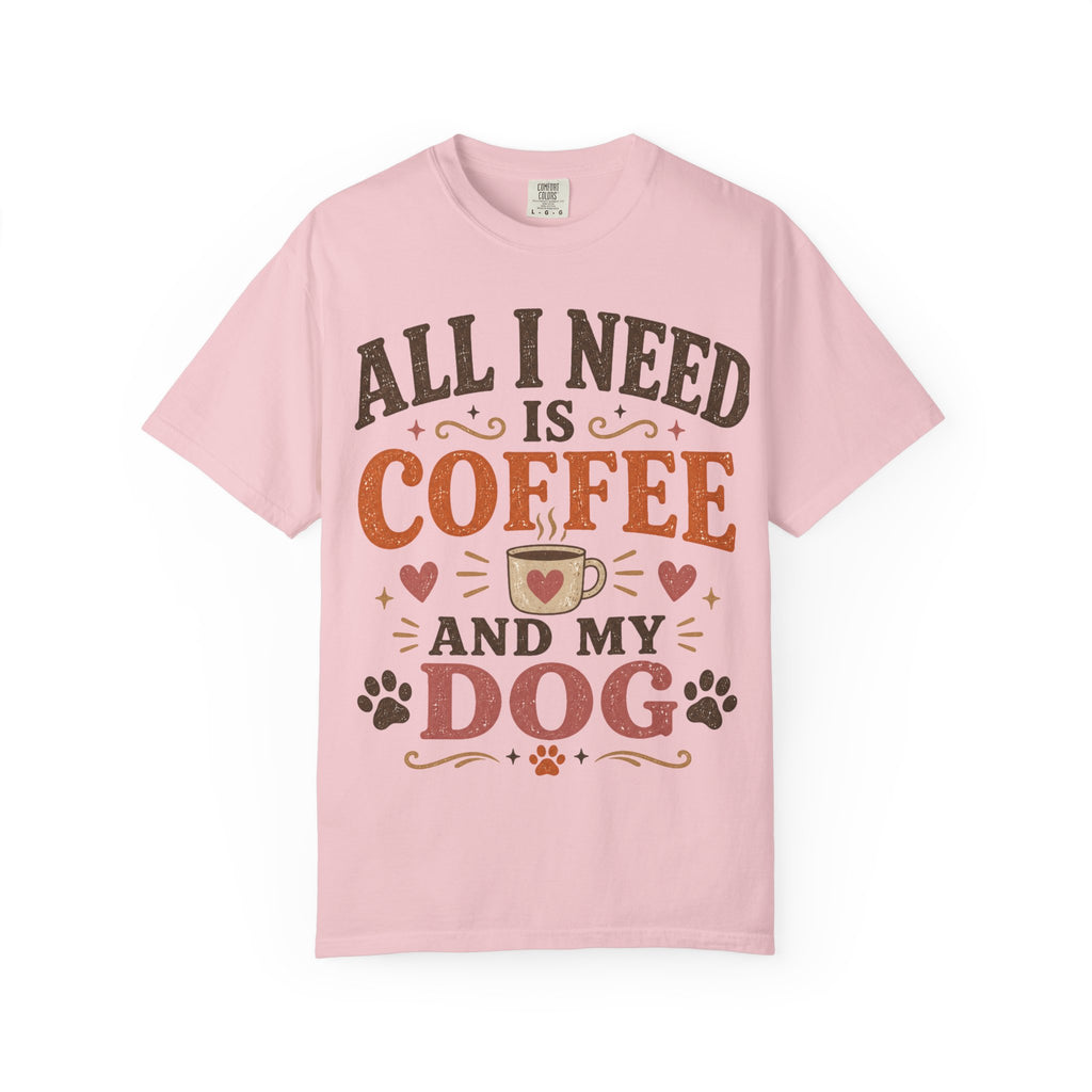 All I Need Is Coffee and My Dog Retro T-Shirt