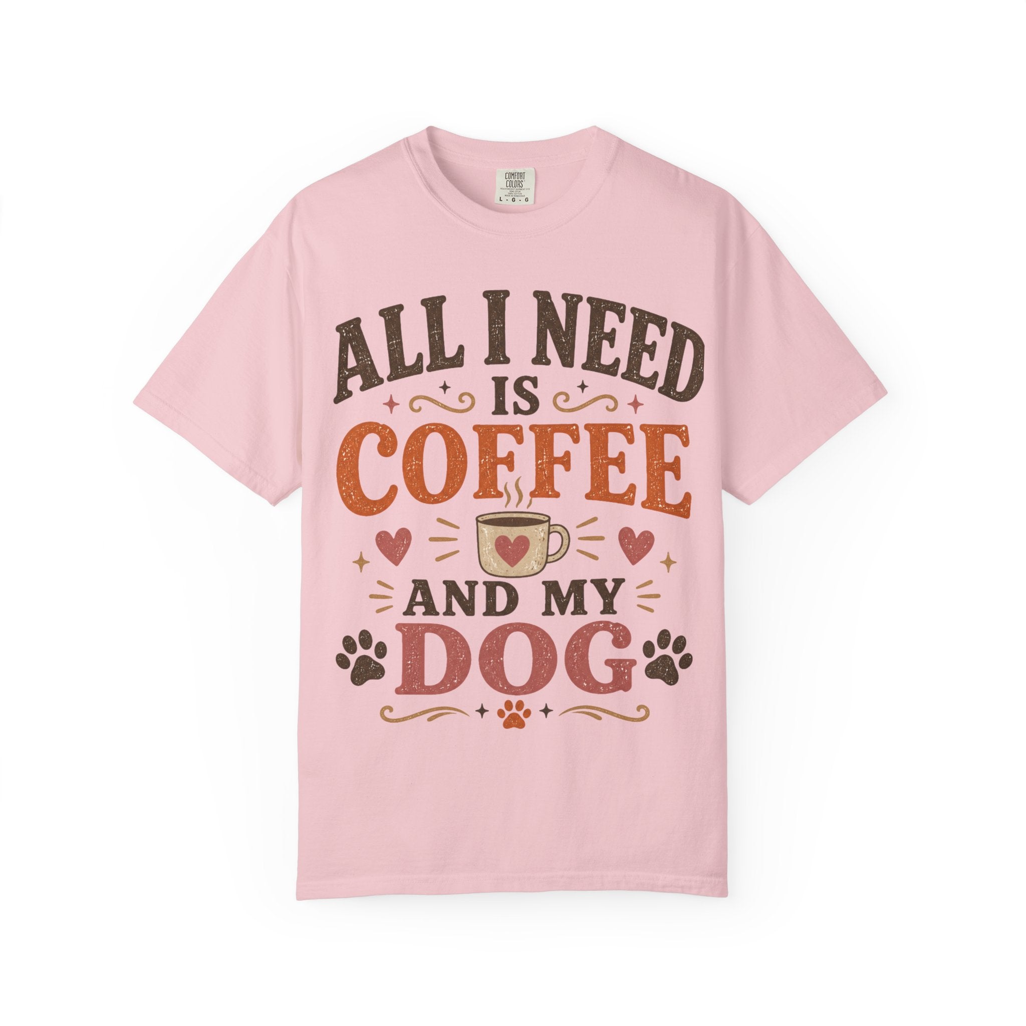 All I Need Is Coffee and My Dog Retro T-Shirt