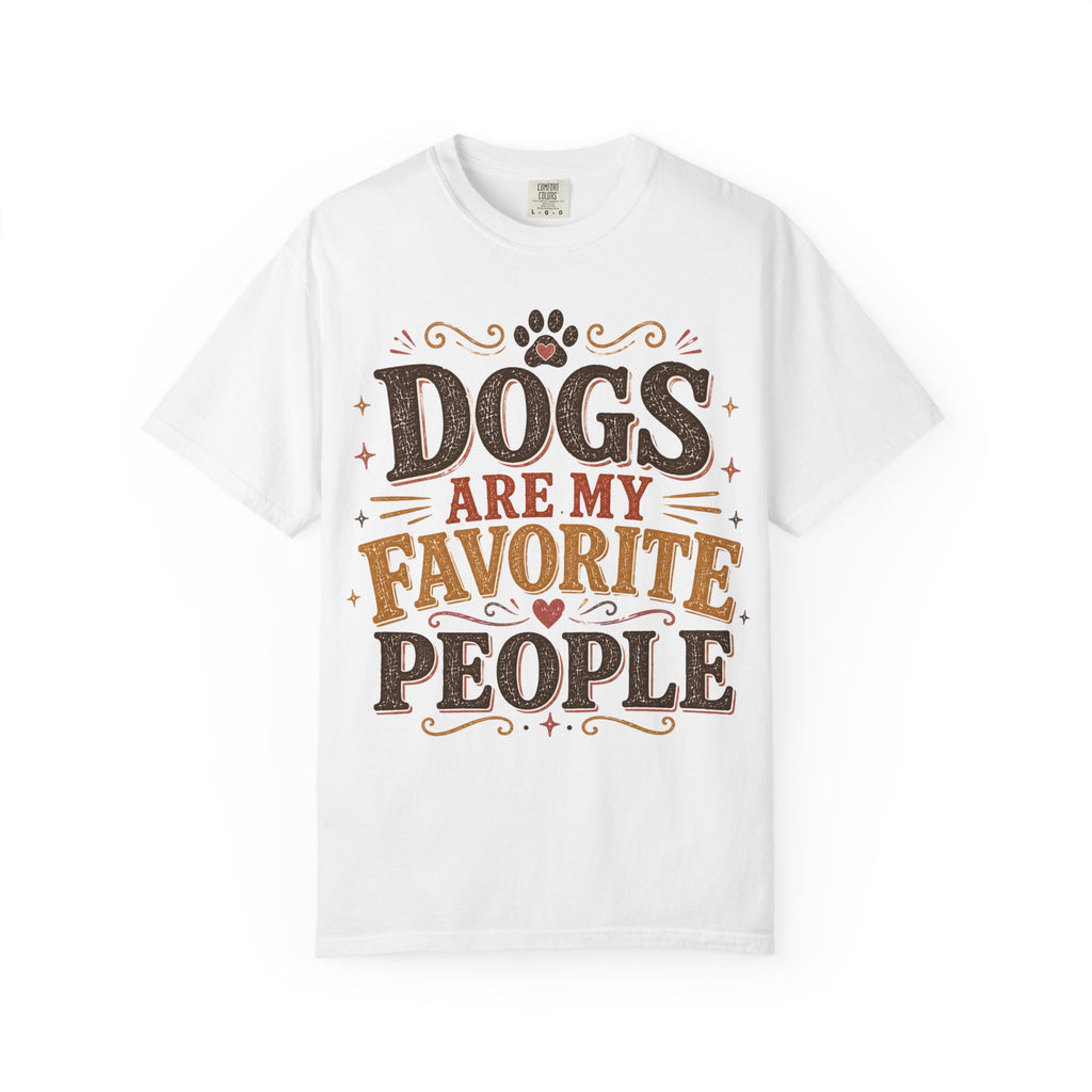 Dogs Are My Favorite People Retro T-Shirt