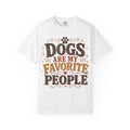 Dogs Are My Favorite People Retro T-Shirt