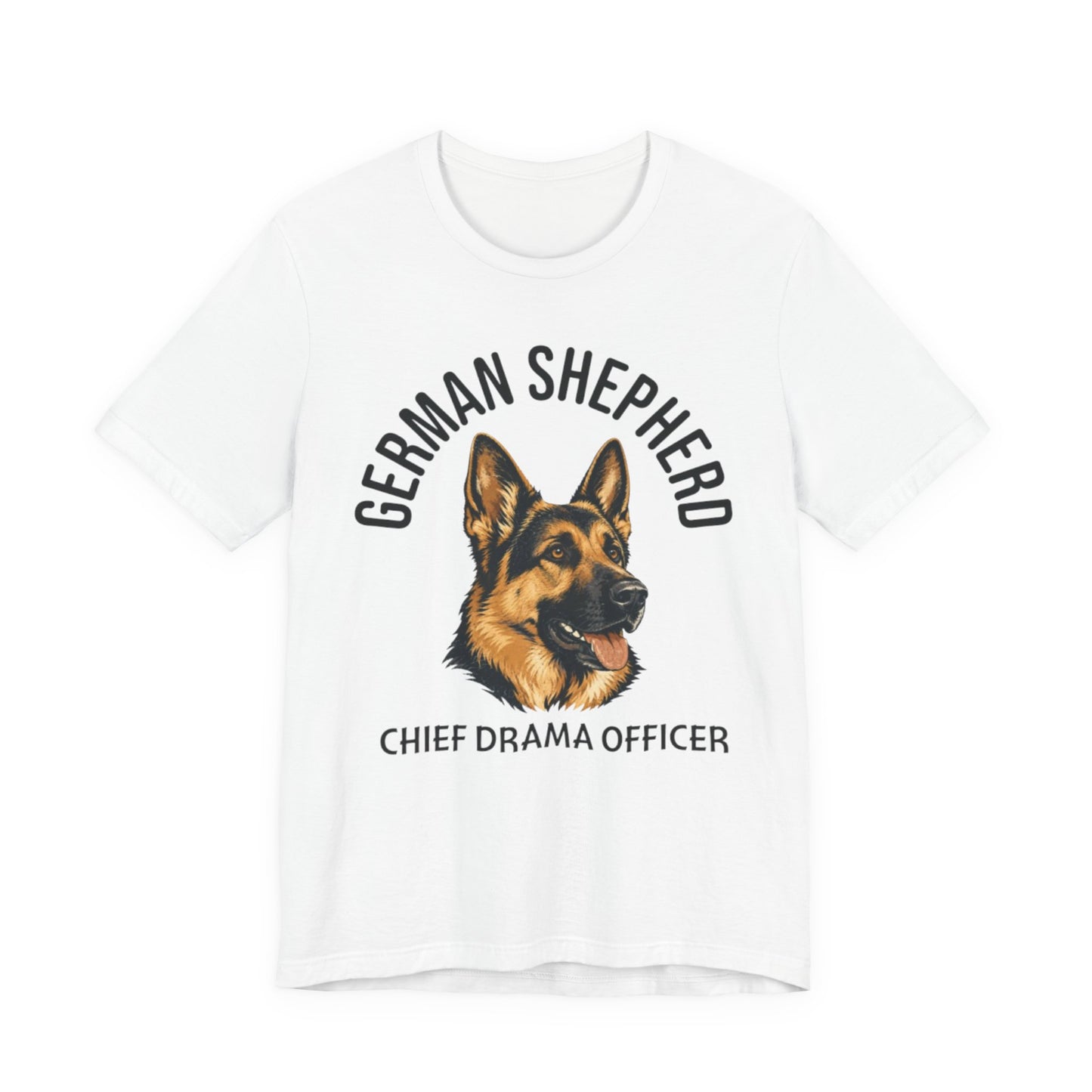 German Shepherd Club Chief Drama Officer Graphic Tee