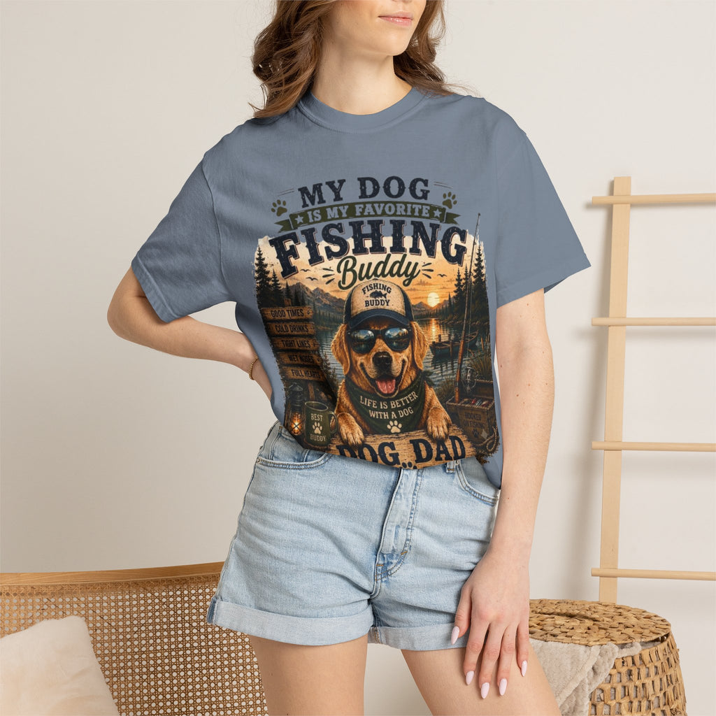 My Dog Is My Favorite Fishing Buddy Comfort Colors® T-Shirt