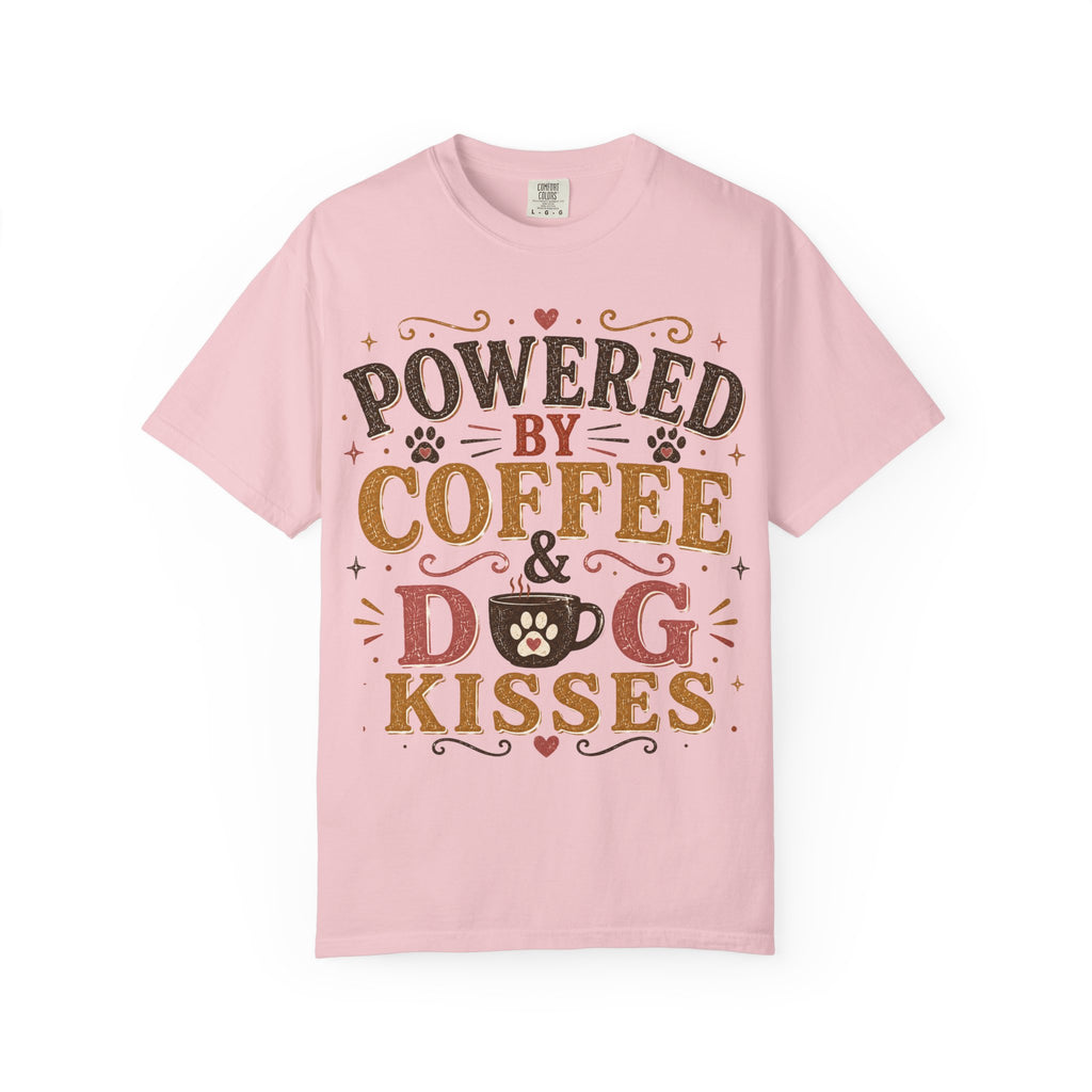 Powered By Coffee & Dog Kisses Retro T-Shirt