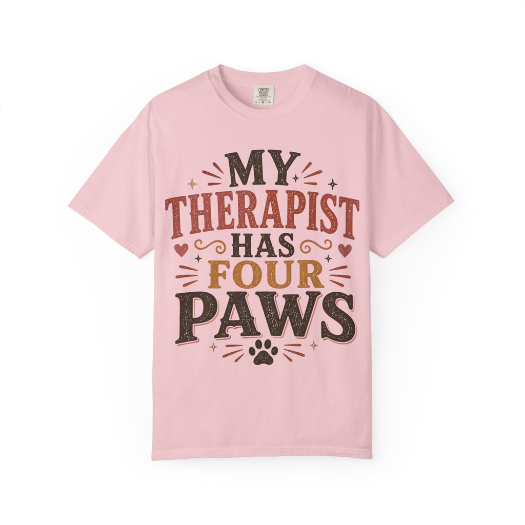 My Therapist Has Four Paws Retro T-Shirt