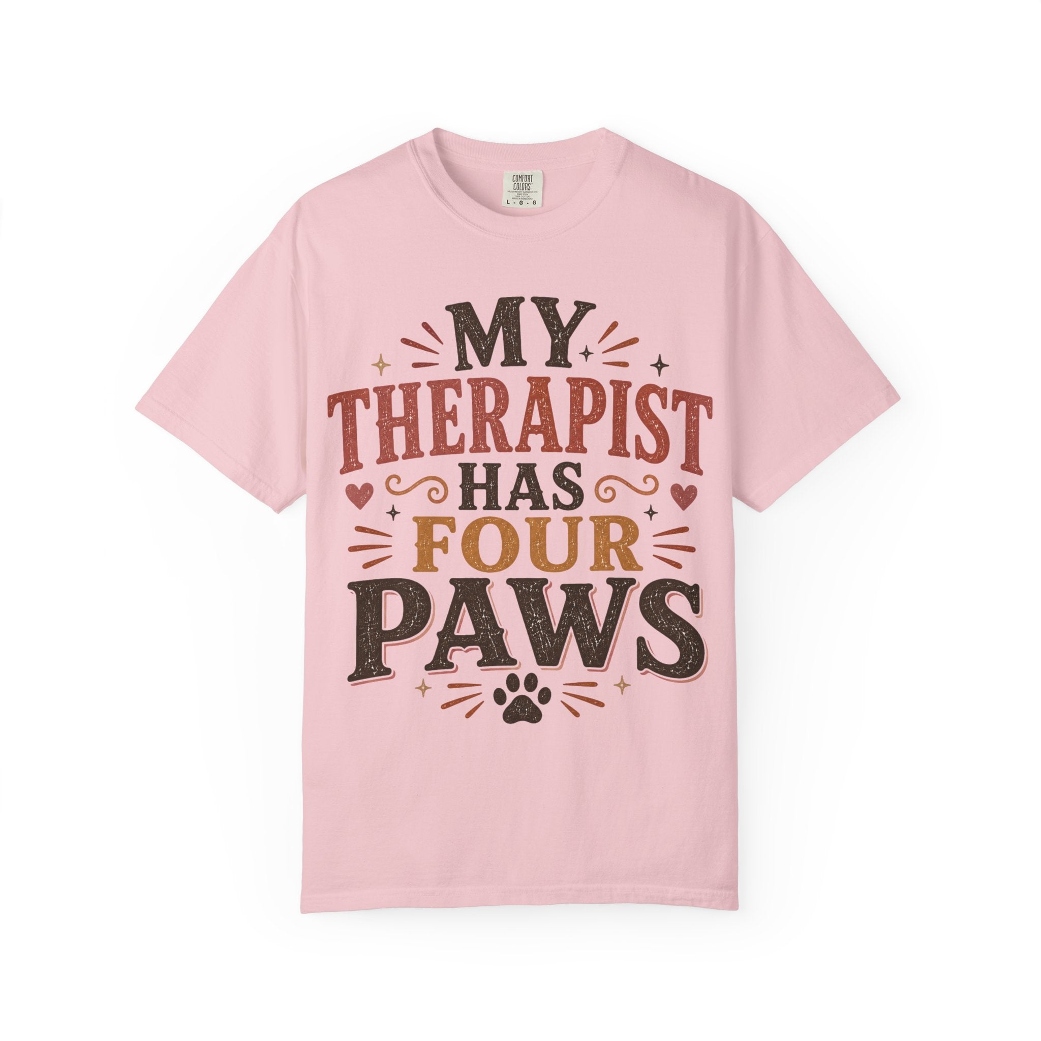 My Therapist Has Four Paws Retro T-Shirt