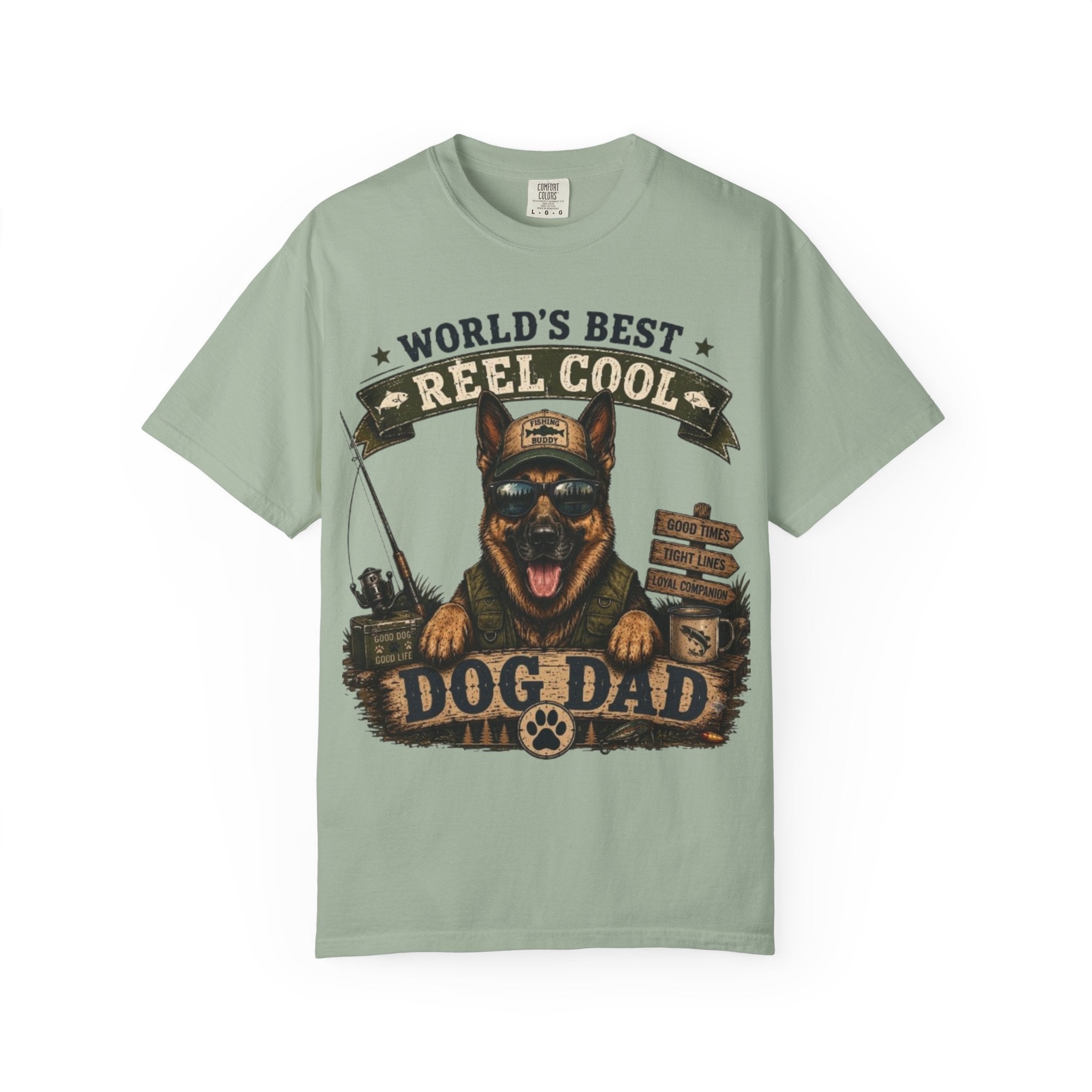 World's Best Reel Cool Dog Dad Comfort Colors® T-Shirt