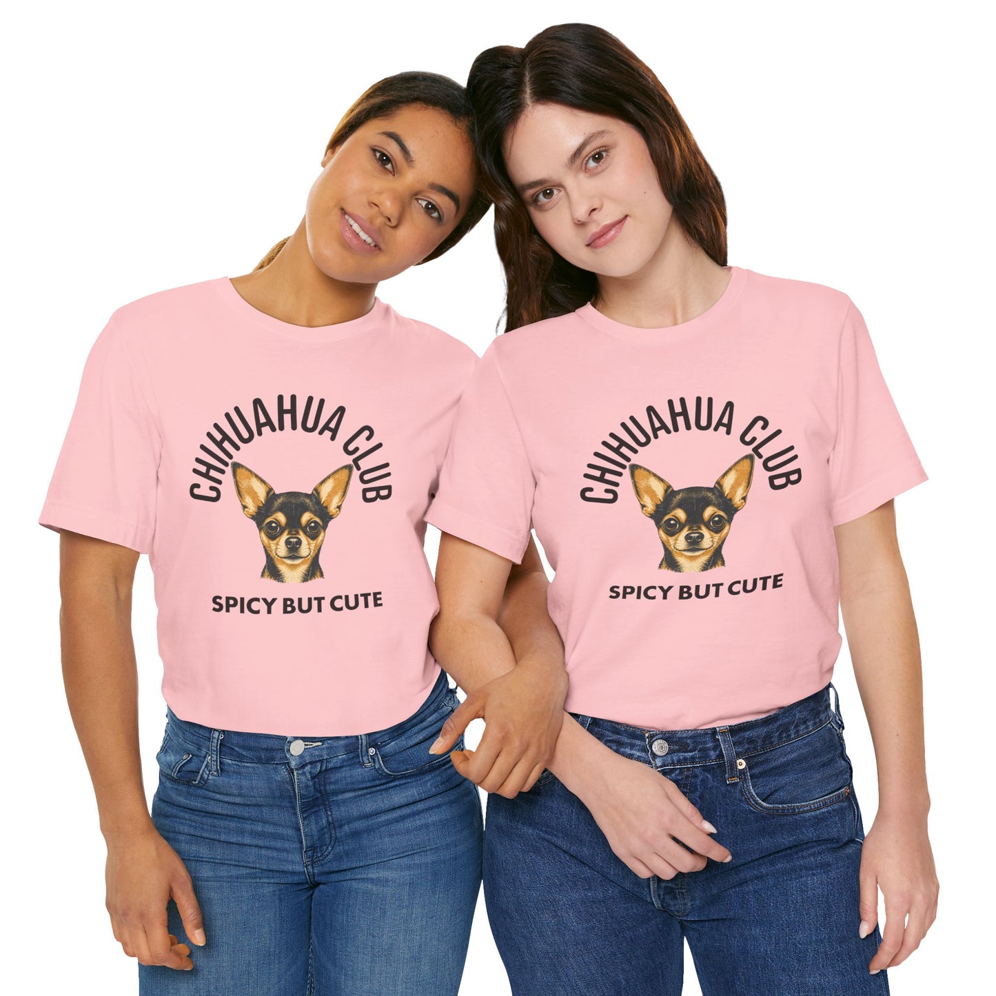 Chihuahua Club Spicy But Cute Graphic Tee