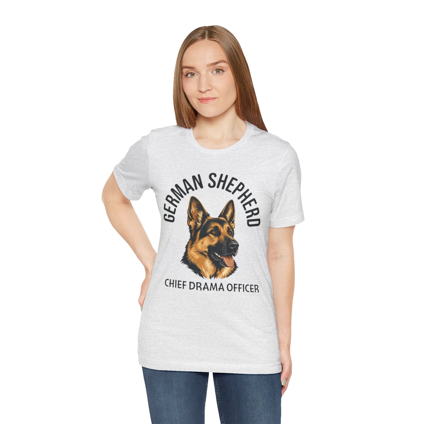 German Shepherd Club Chief Drama Officer Graphic Tee