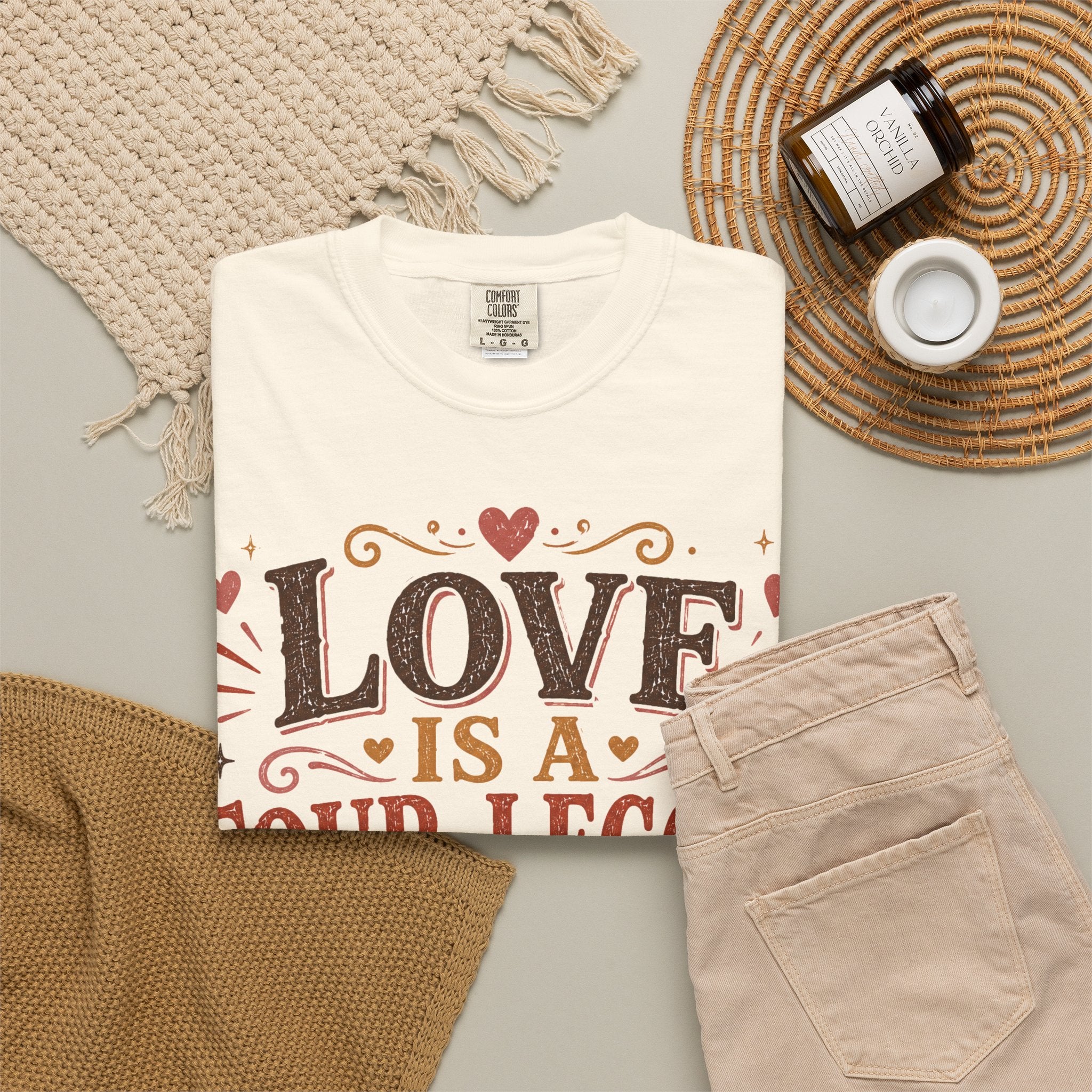 Love Is A Four-Legged Word Retro T-Shirt