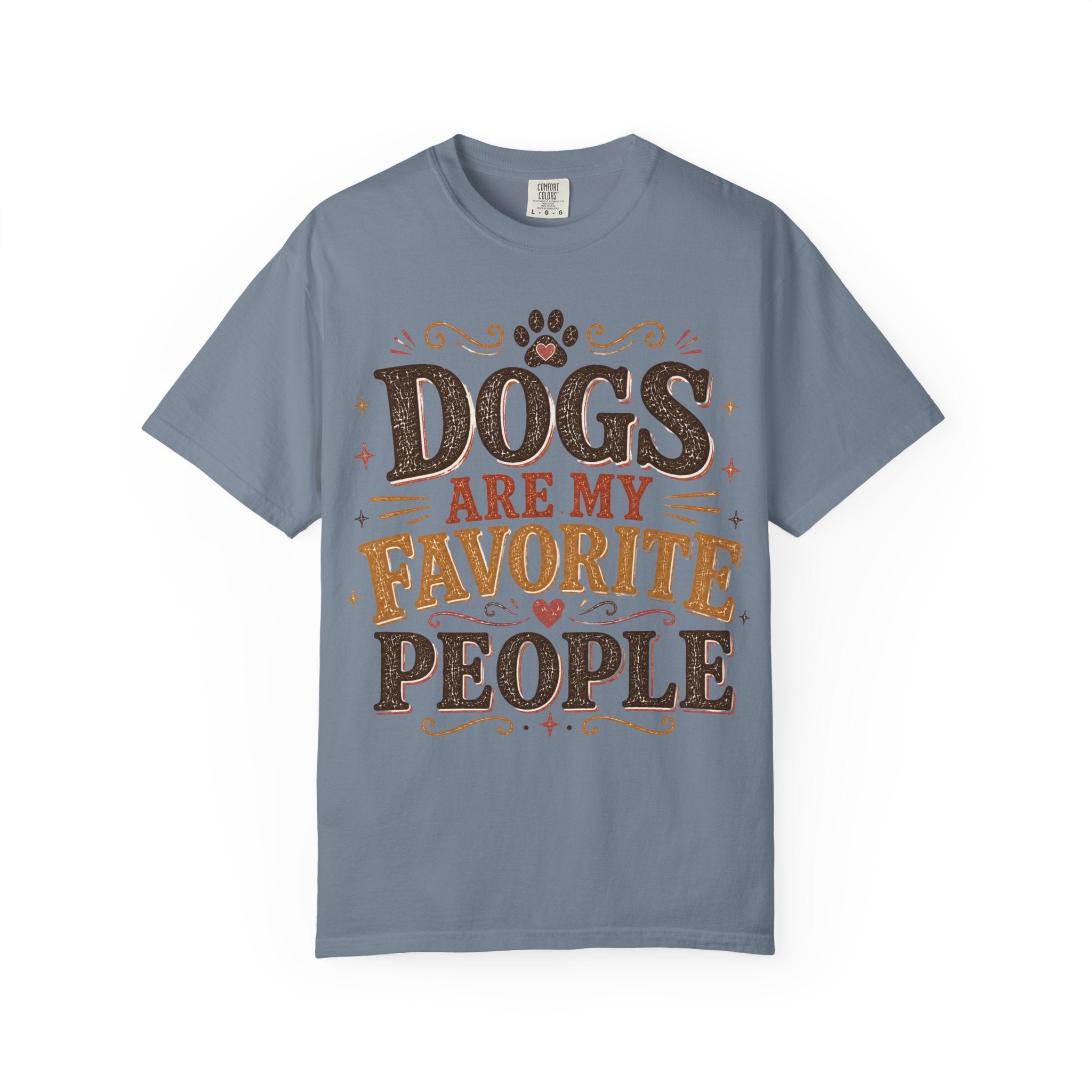 Dogs Are My Favorite People Retro T-Shirt
