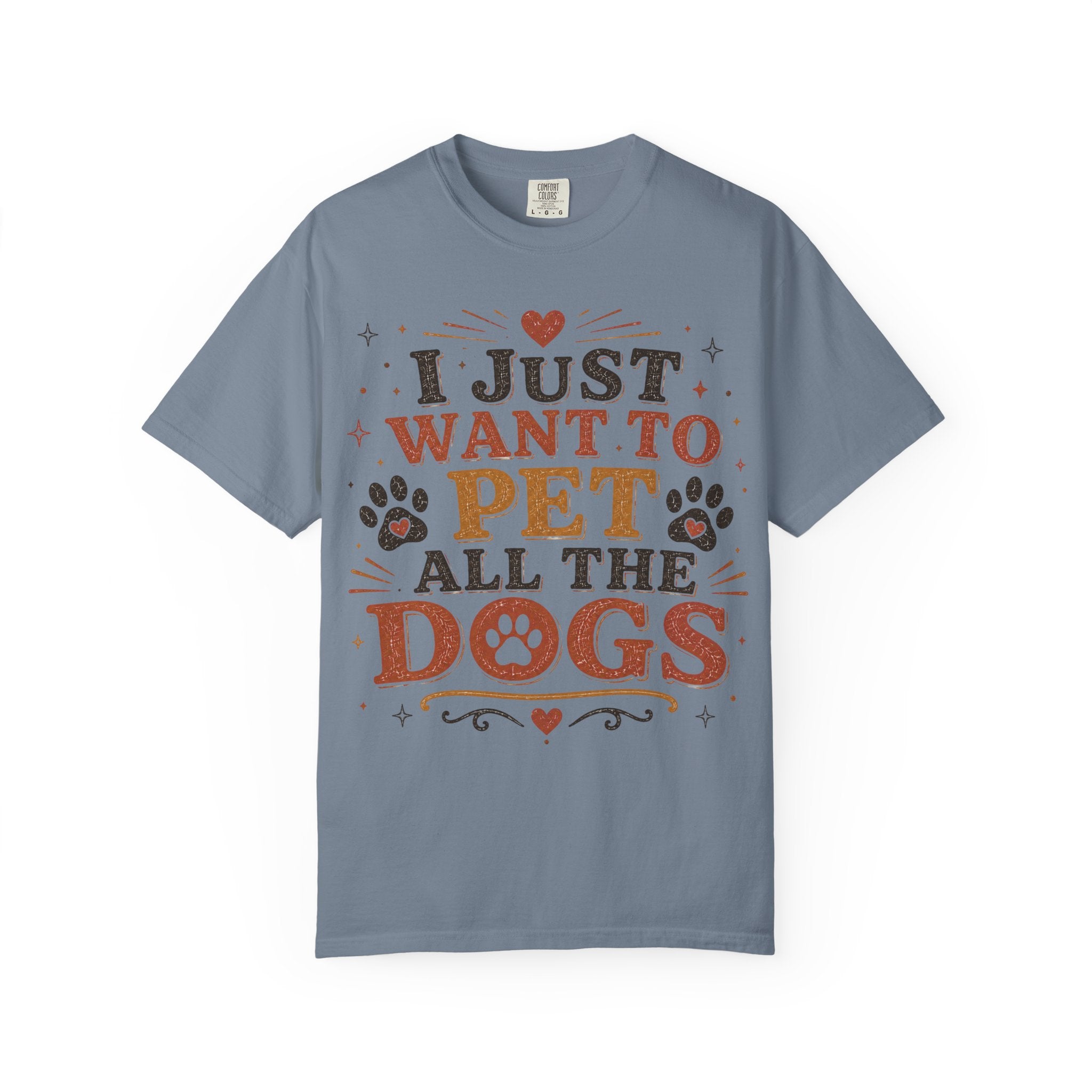 I Just Want To Pet All The Dogs Retro T-Shirt