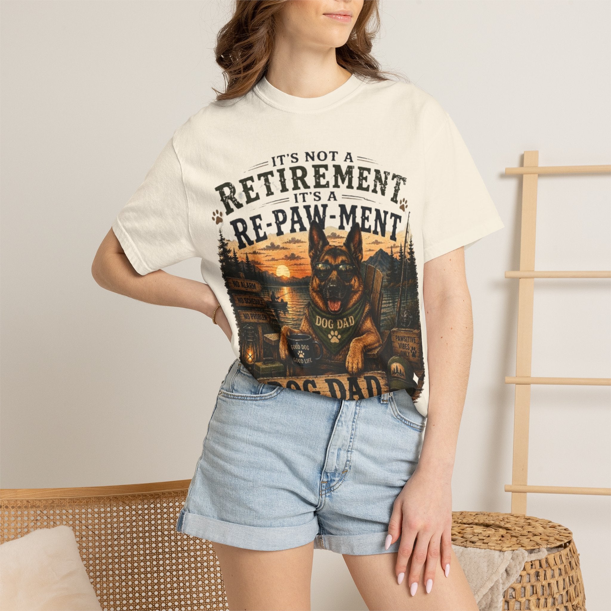 It's Not Retirement, It's Re-Paw-Ment Dog Dad Comfort Colors® T-Shirt