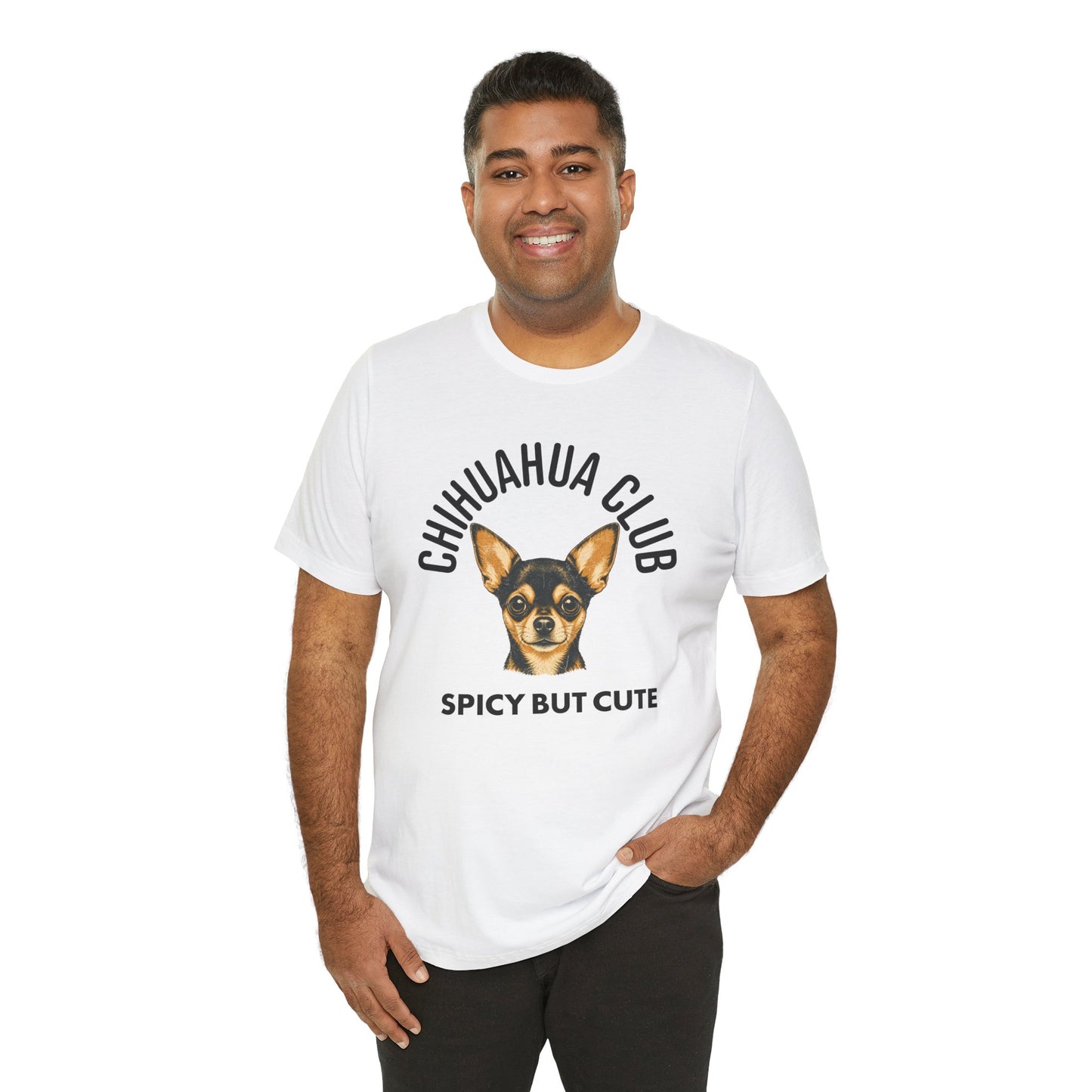 Chihuahua Club Spicy But Cute Graphic Tee