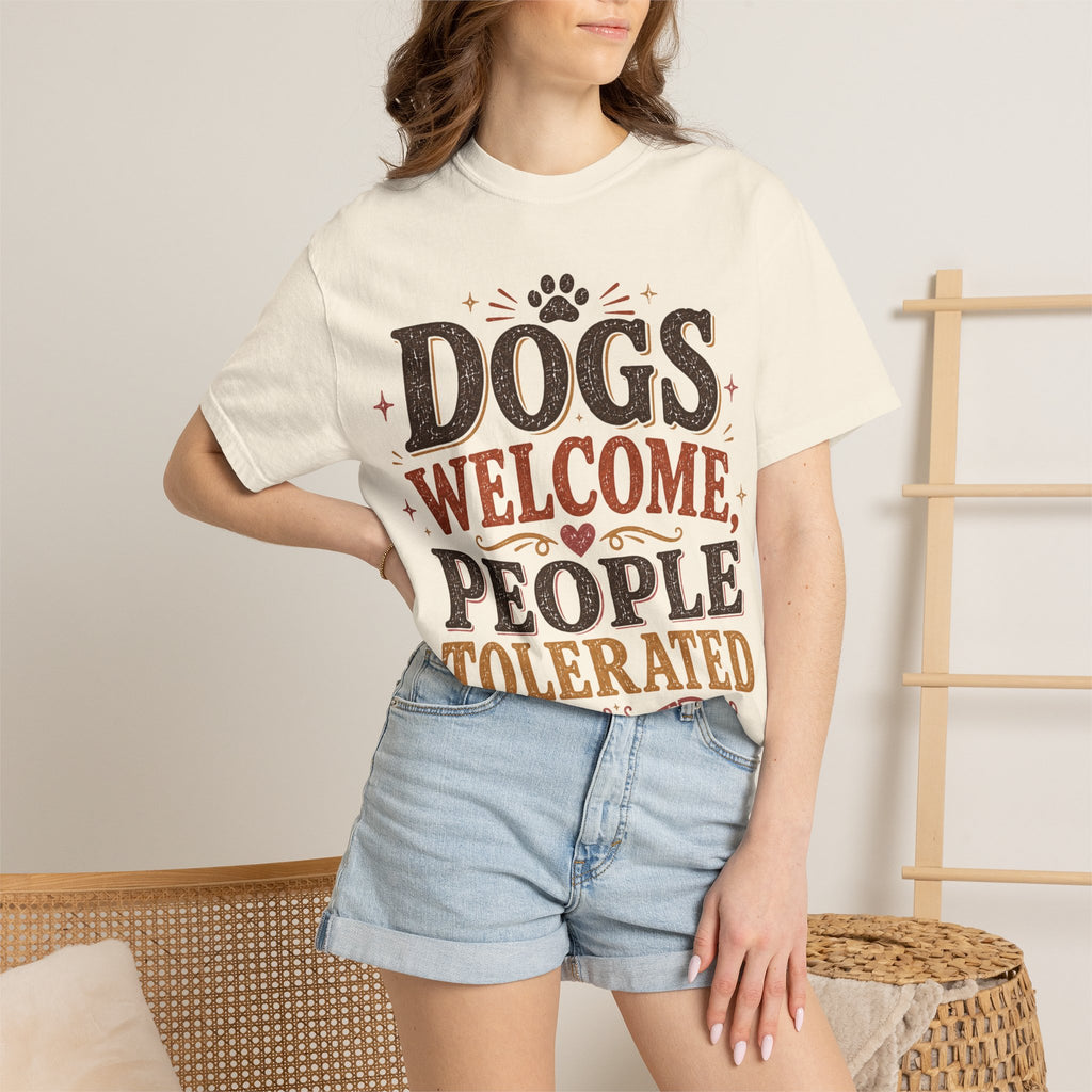 Dogs Welcome, People Tolerated Retro T-Shirt