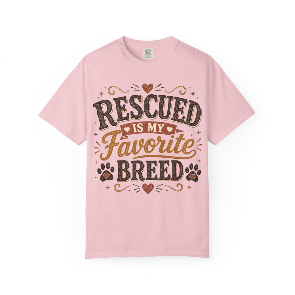 Rescued Is My Favorite Breed Retro T-Shirt