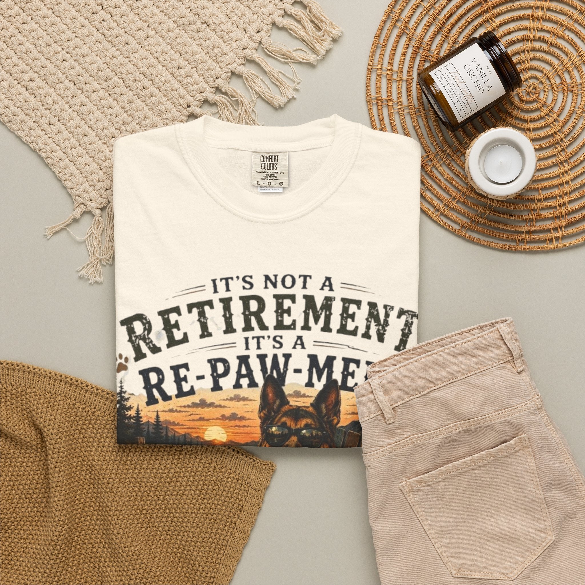 It's Not Retirement, It's Re-Paw-Ment Dog Dad Comfort Colors® T-Shirt