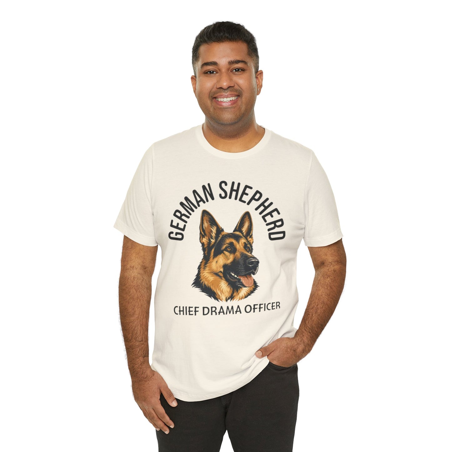 German Shepherd Club Chief Drama Officer Graphic Tee